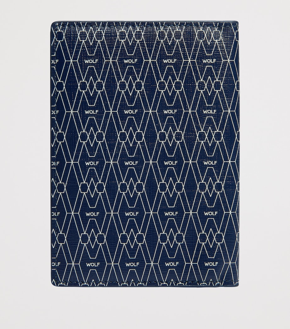 Vegan Signature Passport Sleeve BLUE Image 3