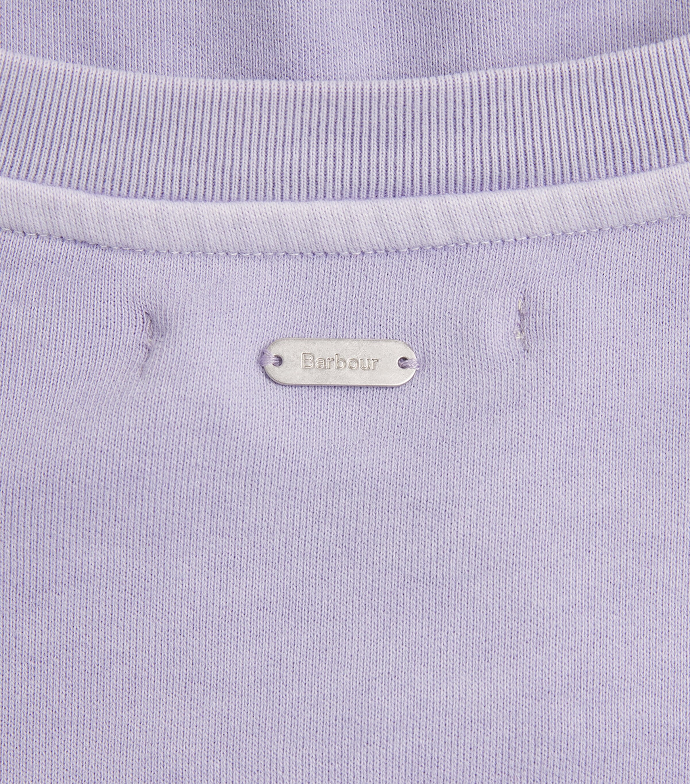 Barbour Womens Cotton Selena Sweatshirt Heather Mist Image 6