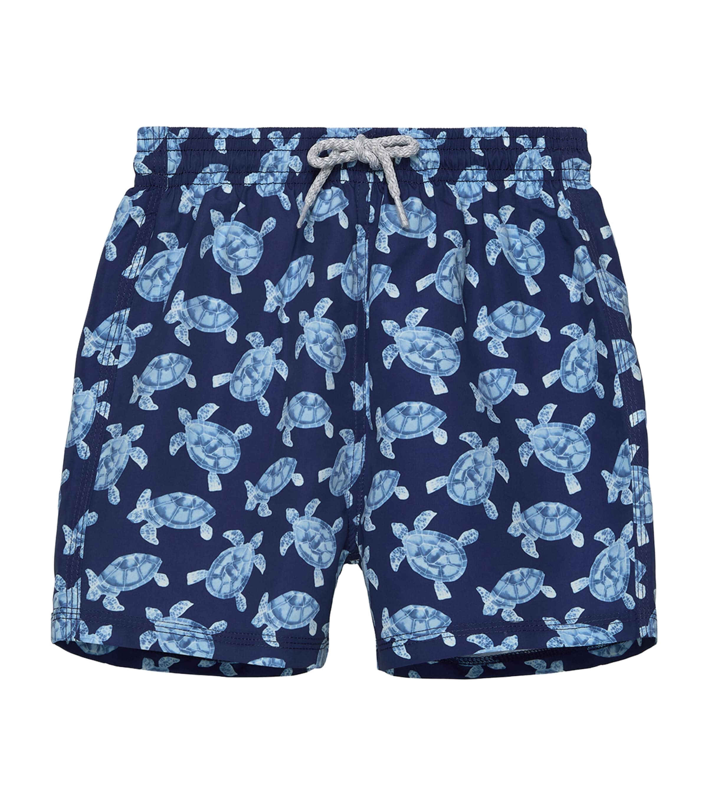 Trotters Turtle Print Swim Shorts (2-5 Years) Navy/turtle Image 1