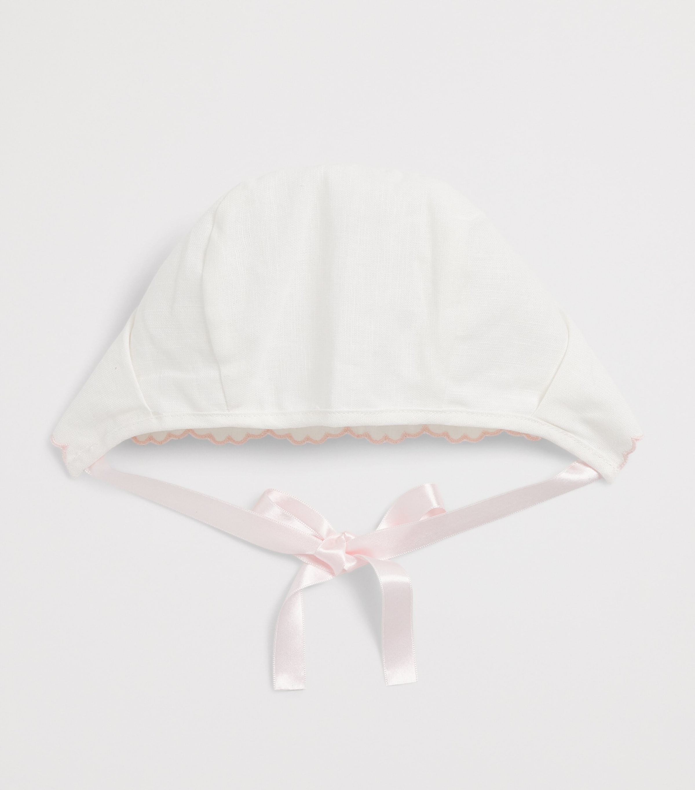 PEPA LONDON Linen-Silk Bonnet Pink Image 2