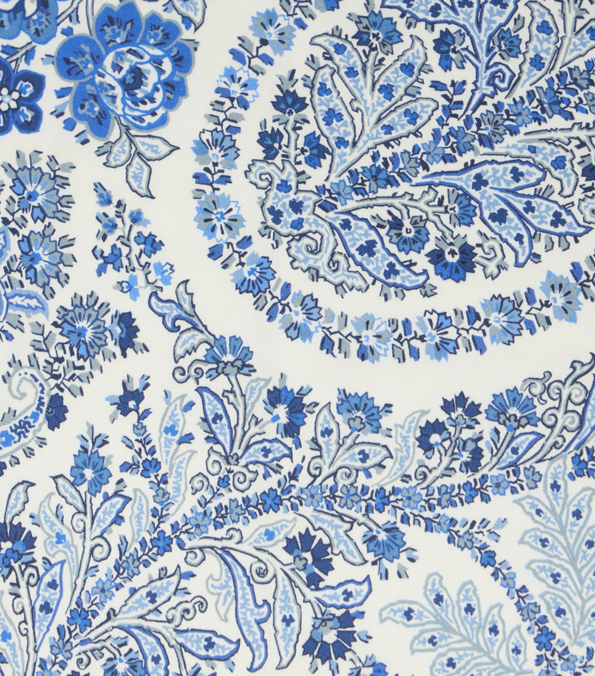 Etro Cotton Amalia Cushion (45cm x 45cm) Print On Blue Base Image 3