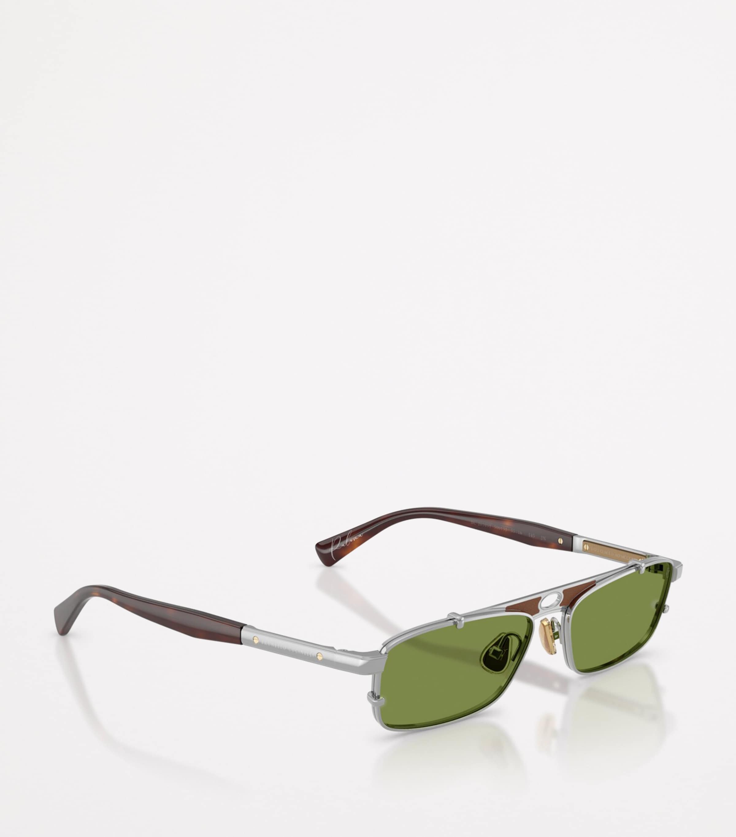 Titanium Rectangular Paloma Sunglasses 500152 Image 6
