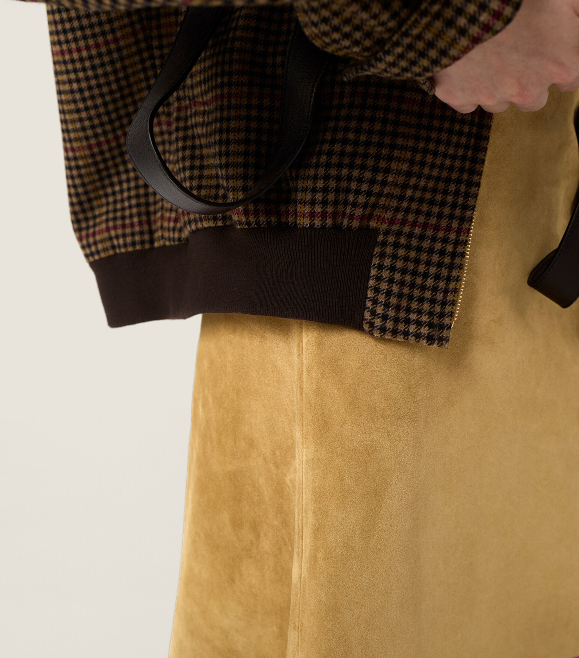 Miu Miu Womens Waxed Suede Mini Skirt Image 4
