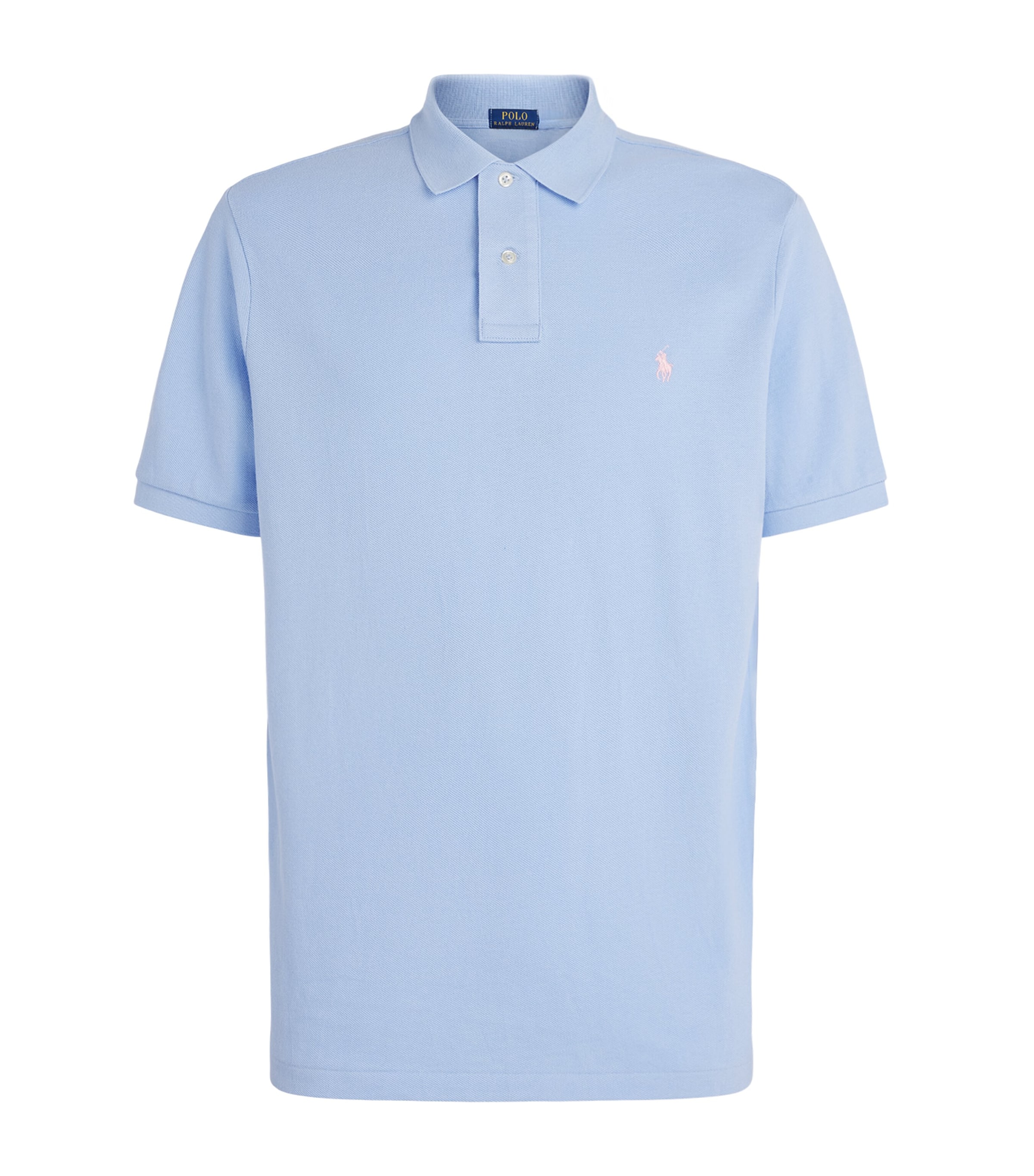 Polo Ralph Lauren Mens Cotton Mesh Classic-Fit Polo Shirt Pebble Image 1