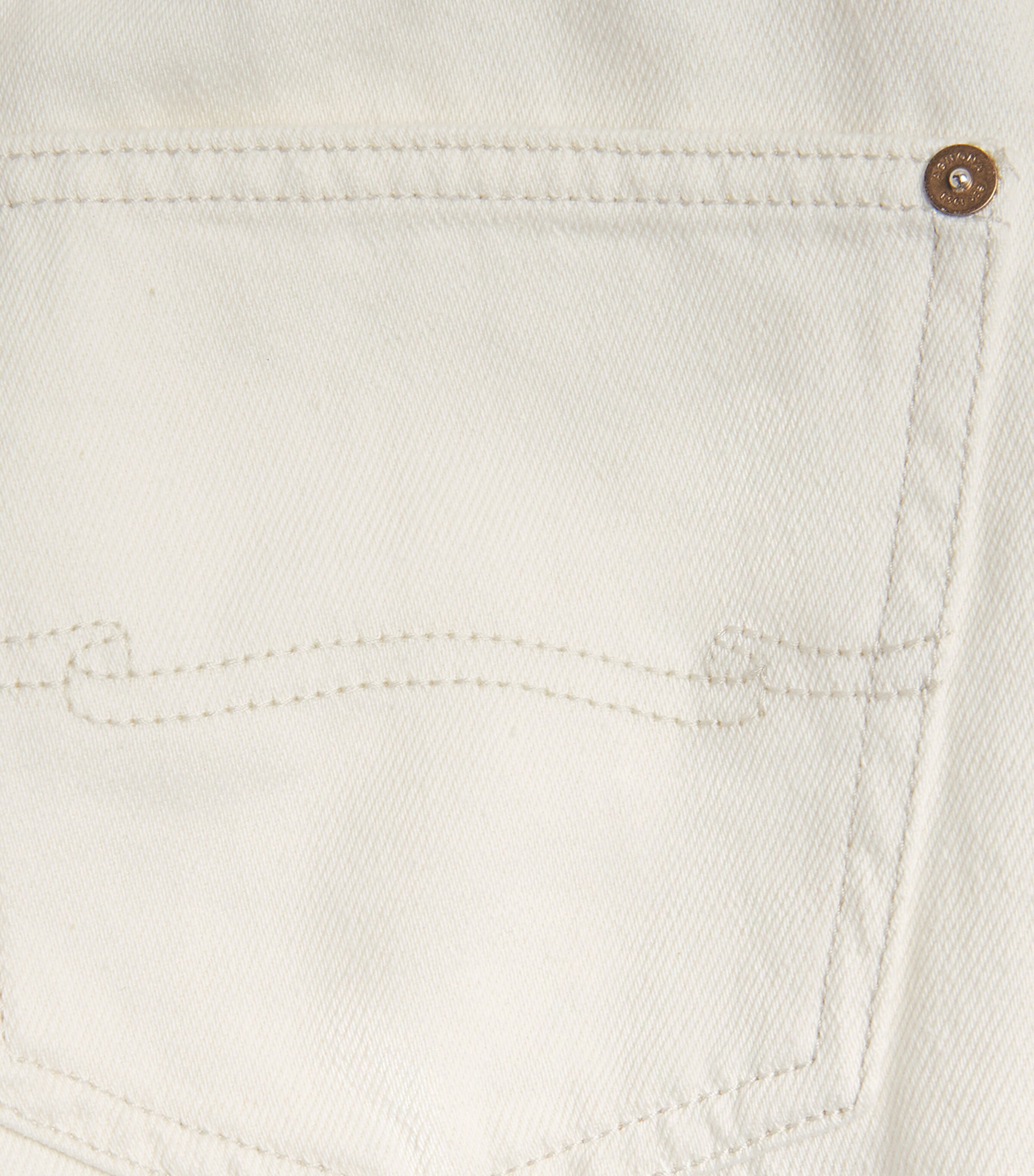 Agnona Womens Cropped Wide-Leg Jeans White Image 6