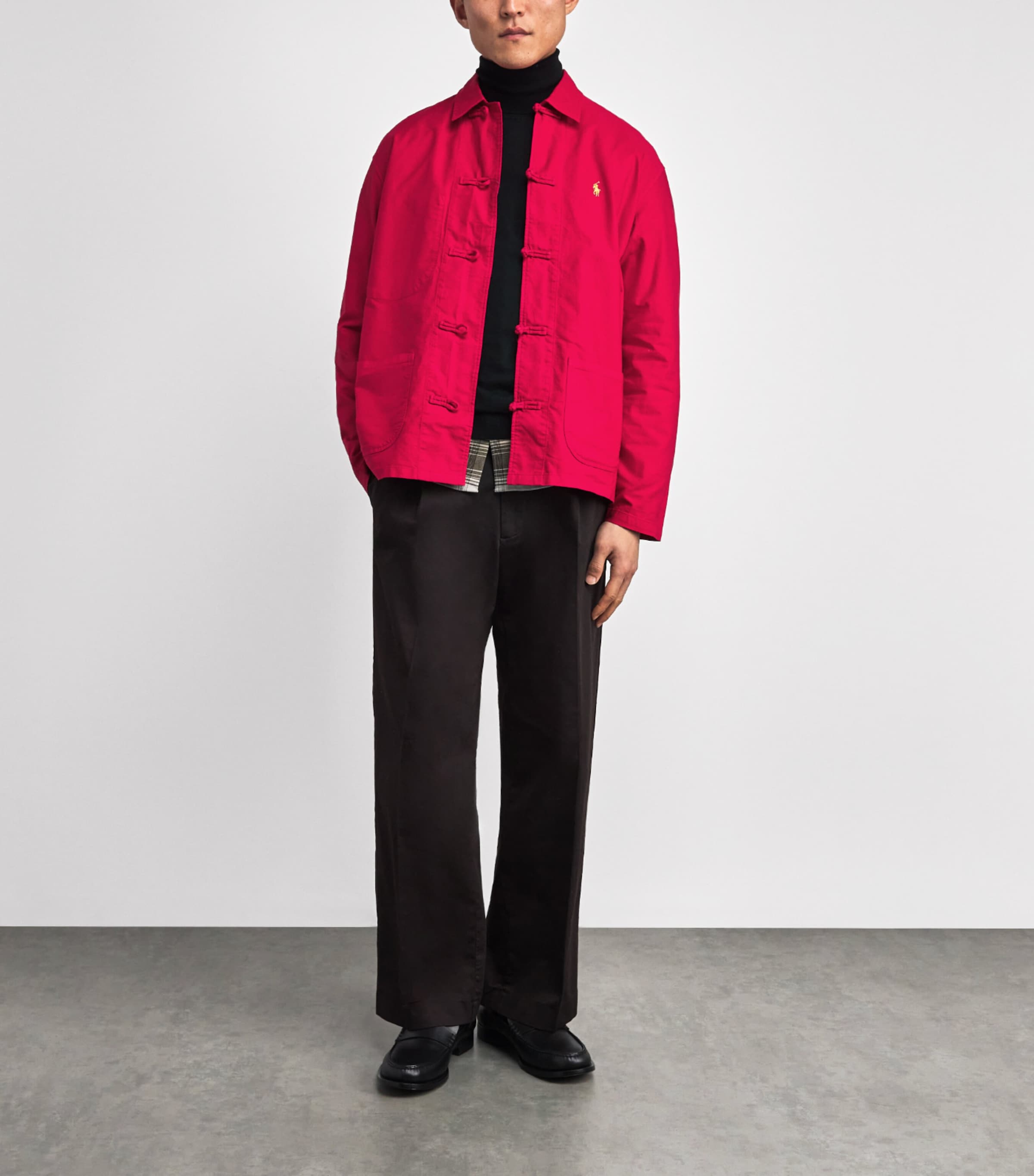 Polo Ralph Lauren Mens Cotton Lunar New Year Overshirt Red Image 2