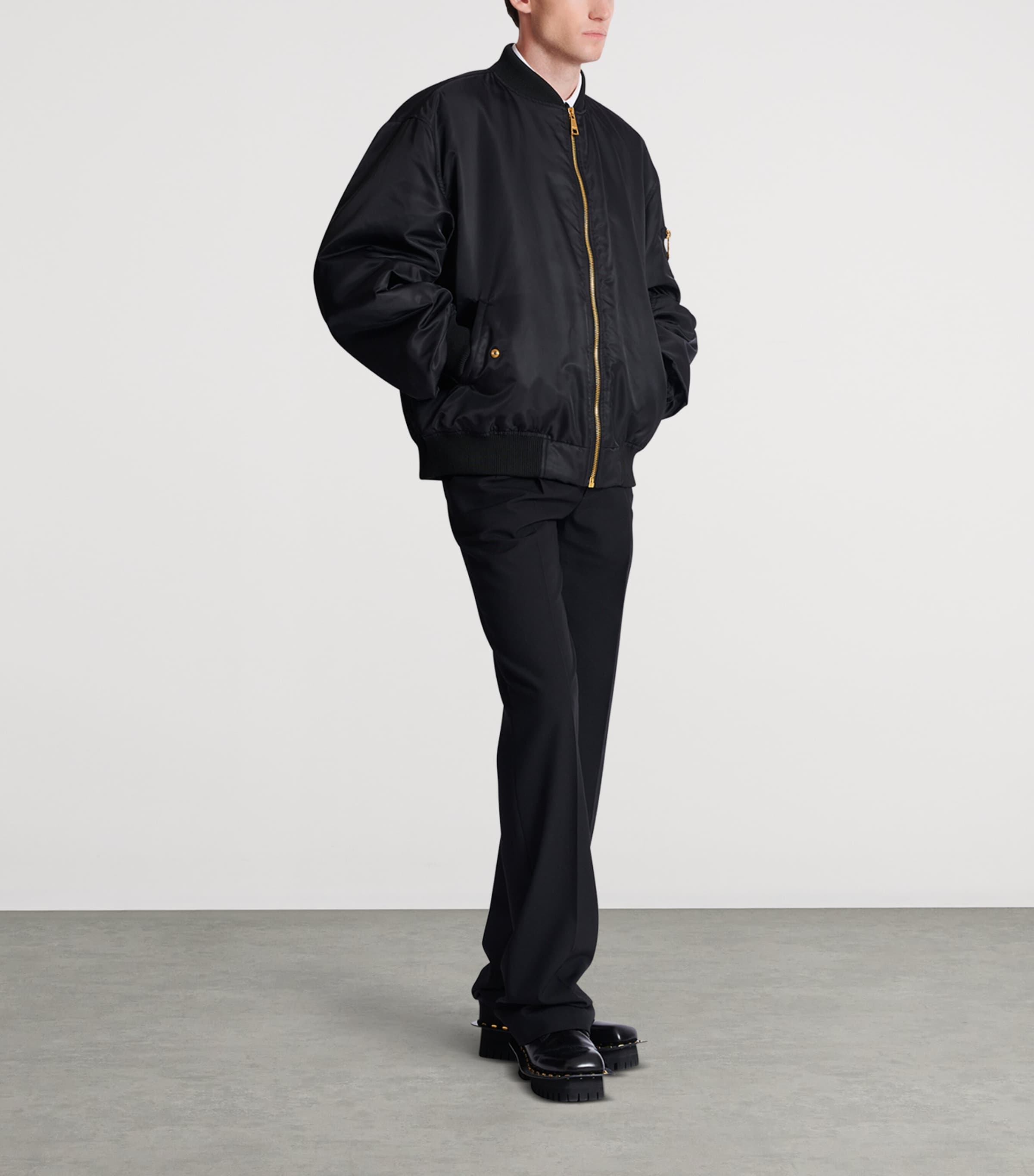 Embroidered Bomber Jacket 0PA NOIR Image 2