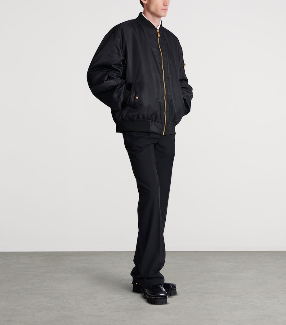 Embroidered Bomber Jacket 0PA NOIR Image 2