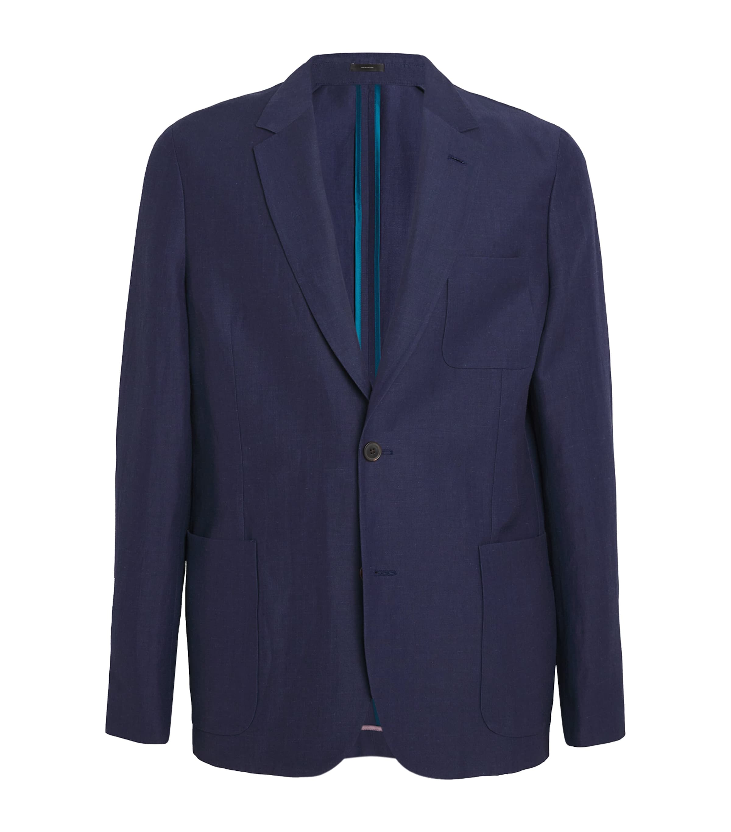 Paul Smith Wool-linen Blazer In Navy