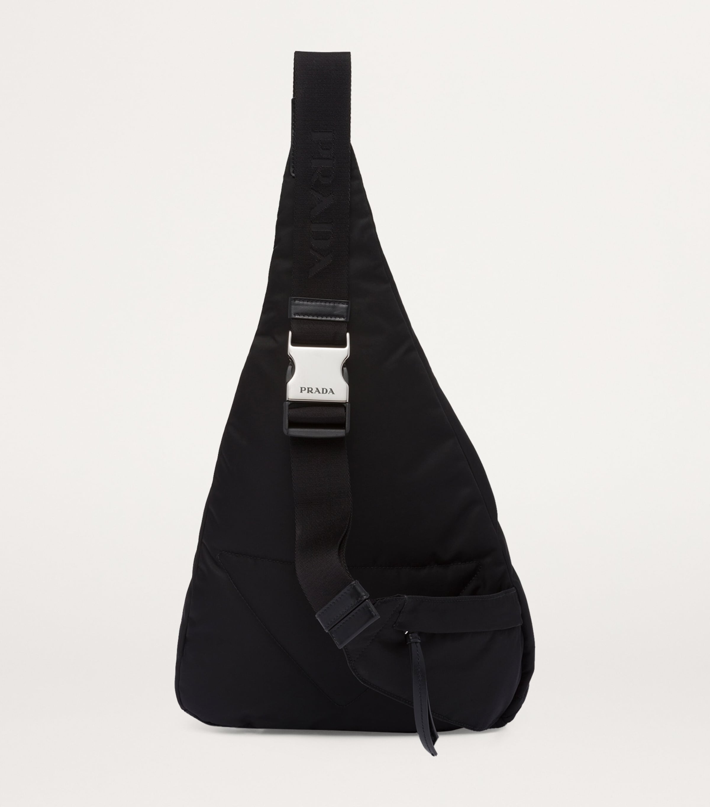 Re-Nylon and Leather Backpack F0002 Image 4