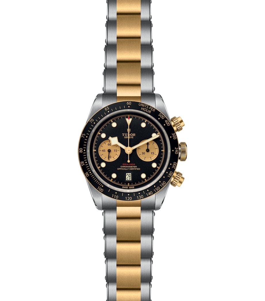 Black Bay Chrono Stainless Steel and Yellow Gold Watch 41mm BLACK Image 2