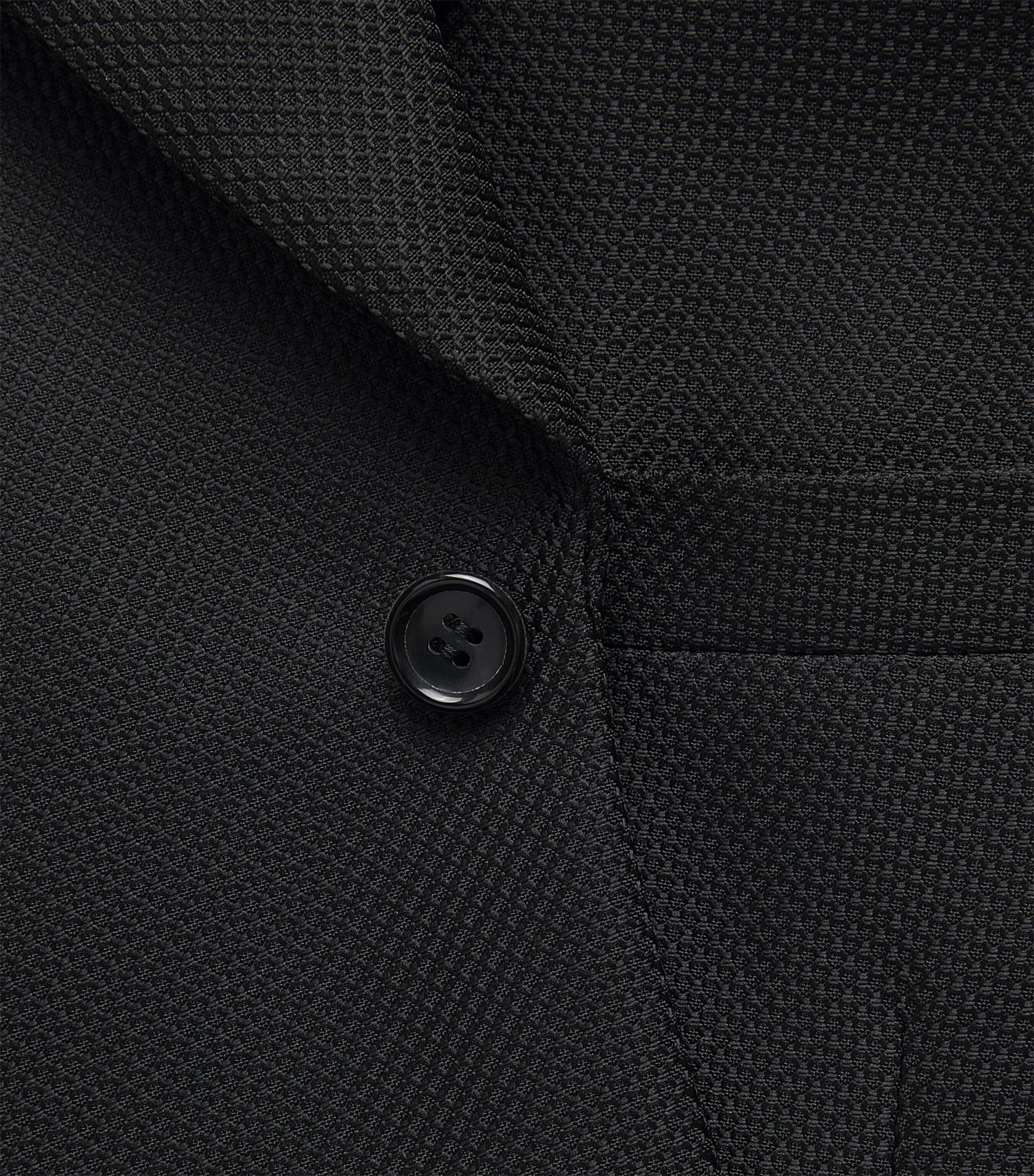 Comme Des Garçons Mens Wool Asymmetrical Blazer Black Image 6