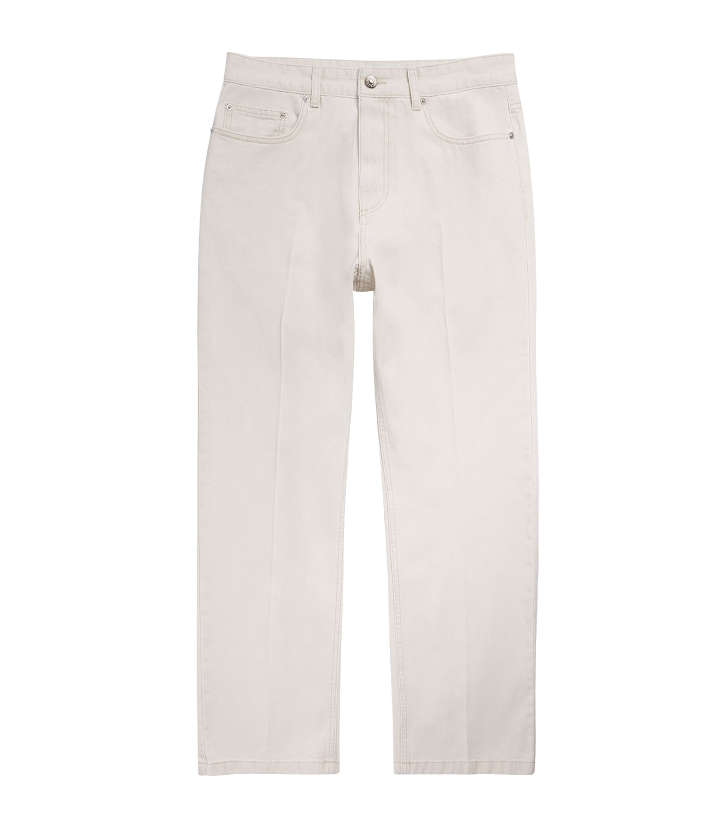 System Mens Straight Jeans Ecru Image 1