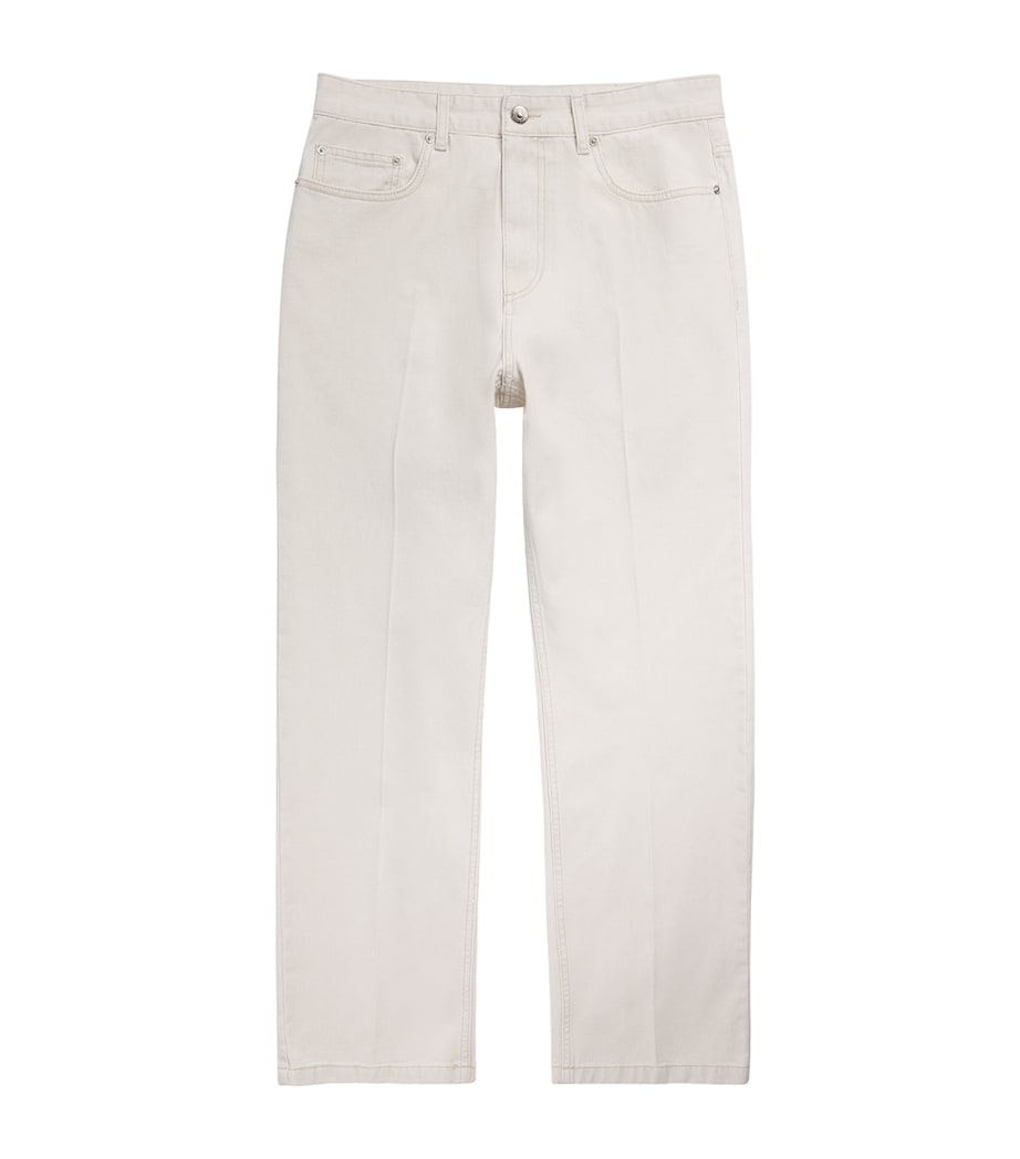 System Mens Straight Jeans Ecru Image 1