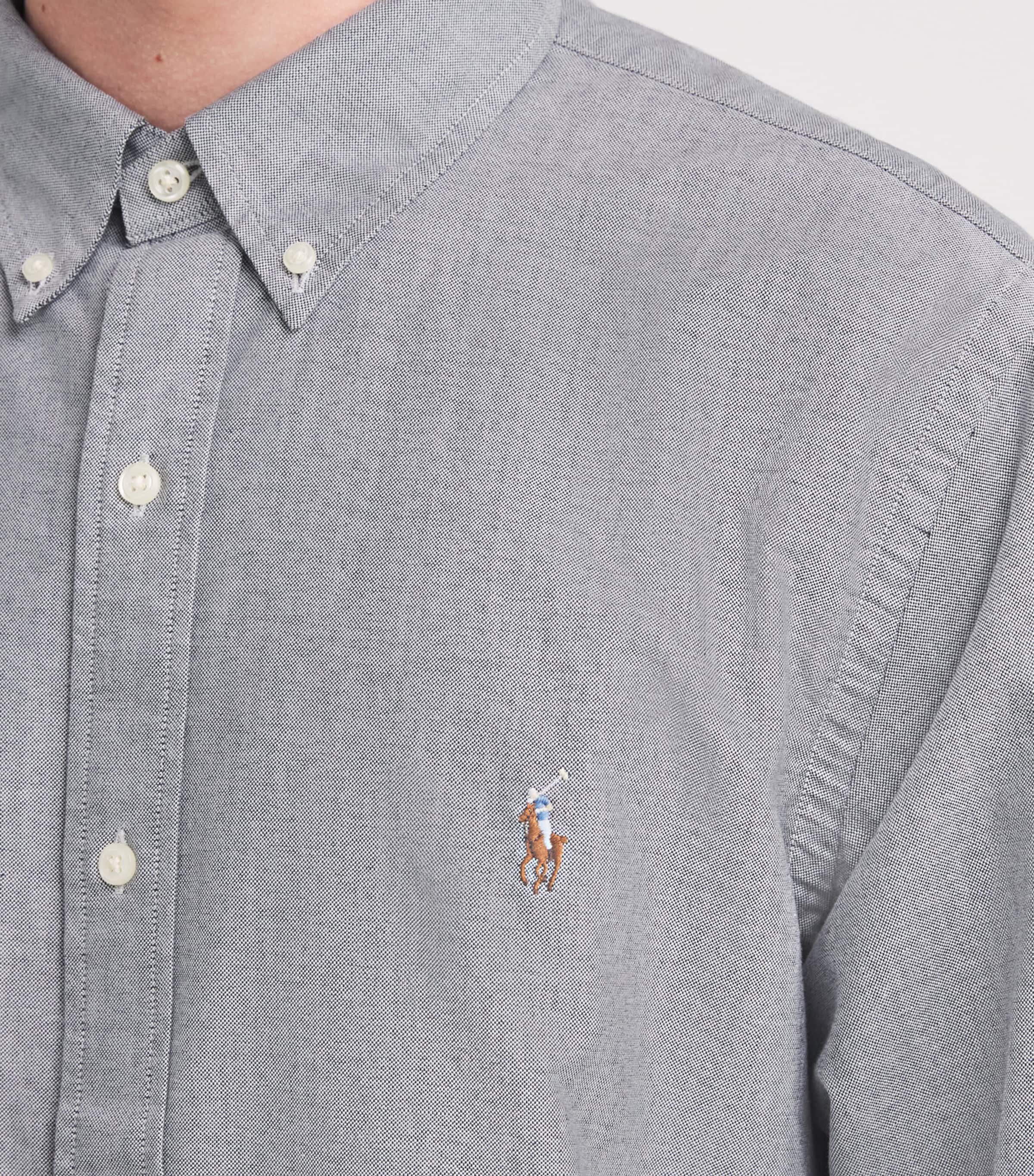 Custom-Fit Oxford Shirt GREY Image 6