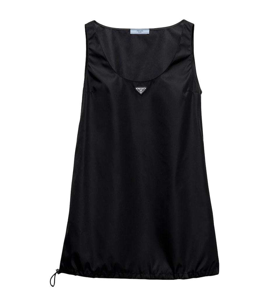 Prada Womens Re-Nylon Mini Dress Black Image 1