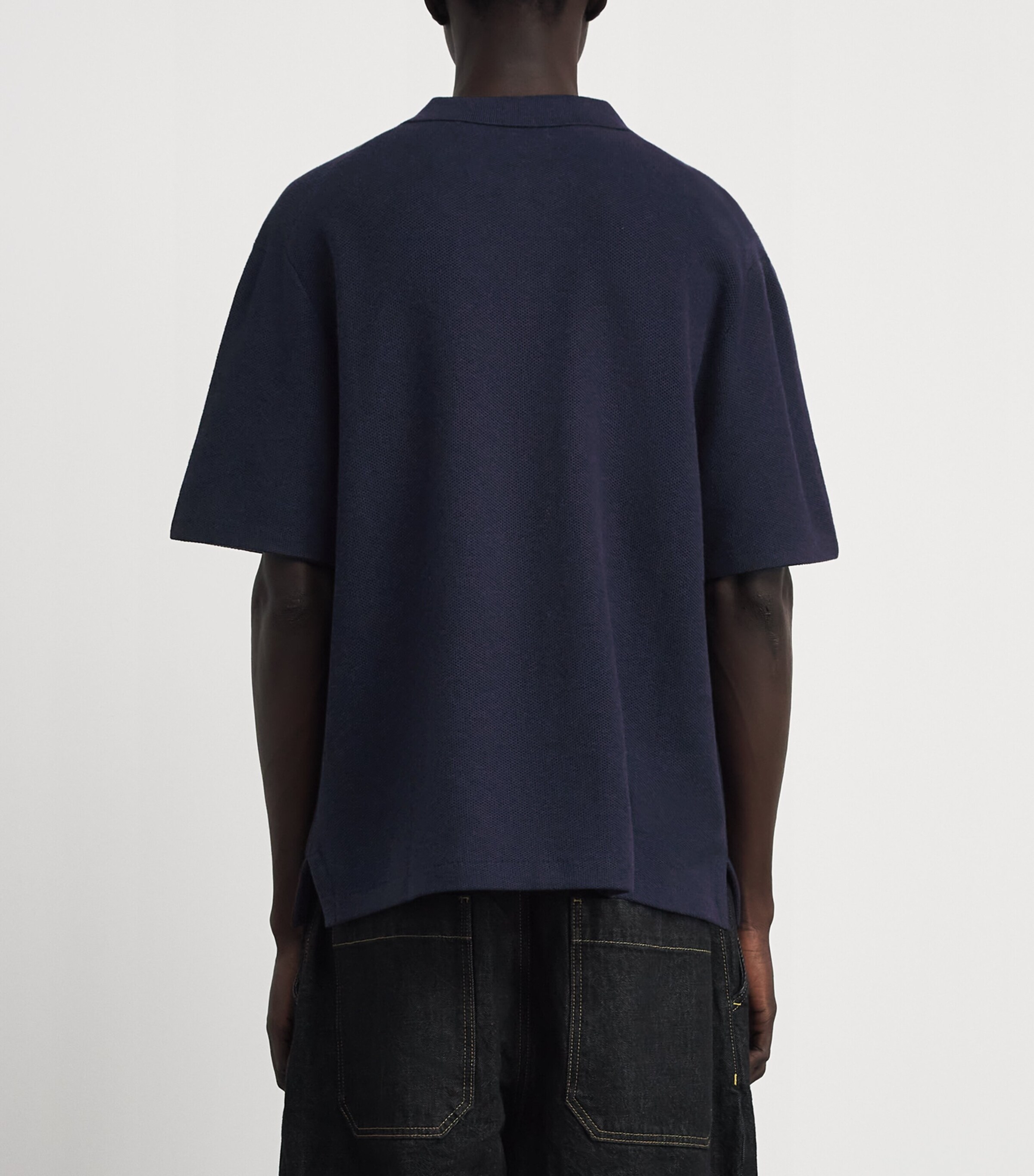 Polo Ralph Lauren Mens Cotton Piqué Shirt Navy Hthr Image 5