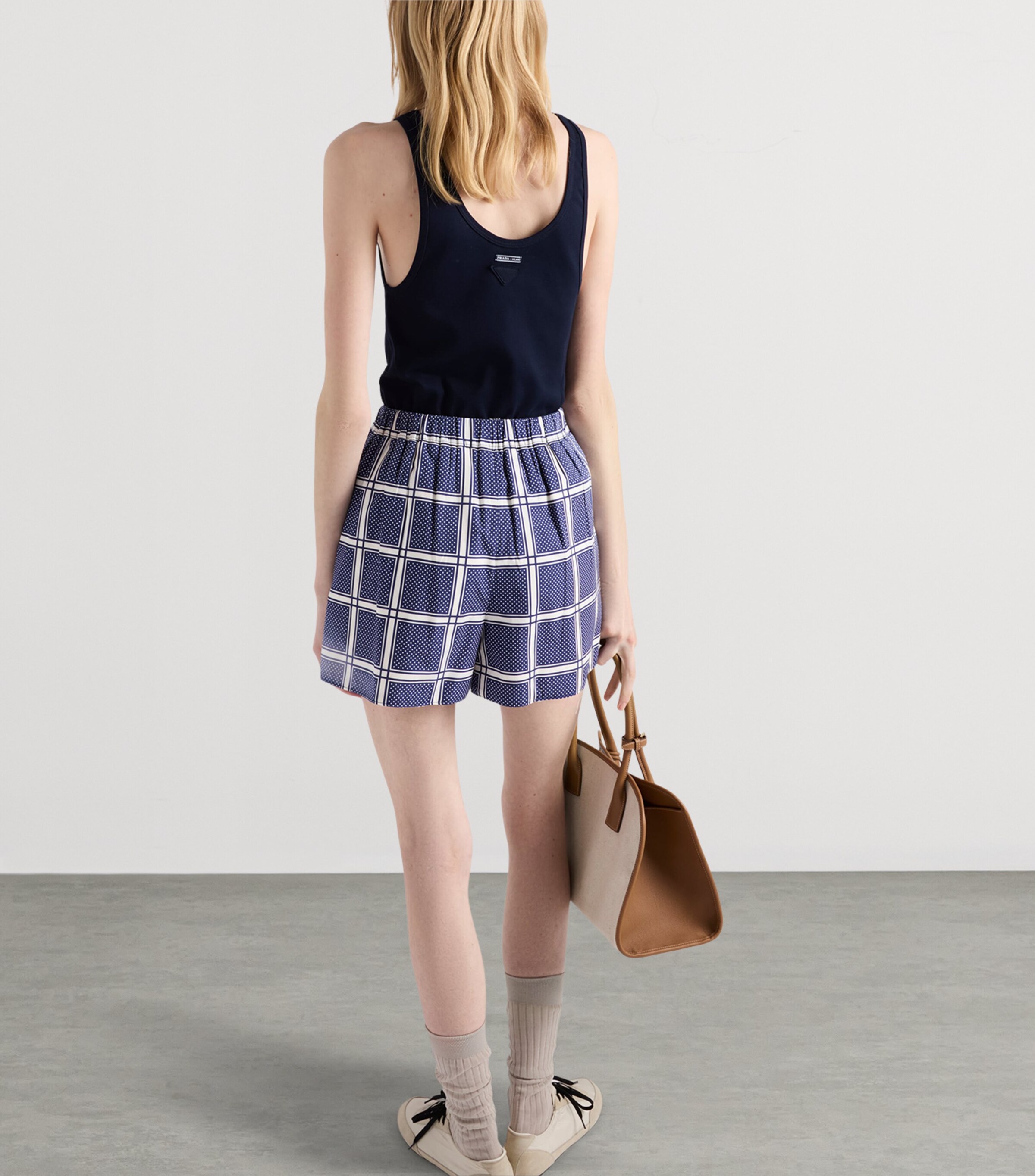 Cotton Lace-Up Tank Top F0124 Image 5