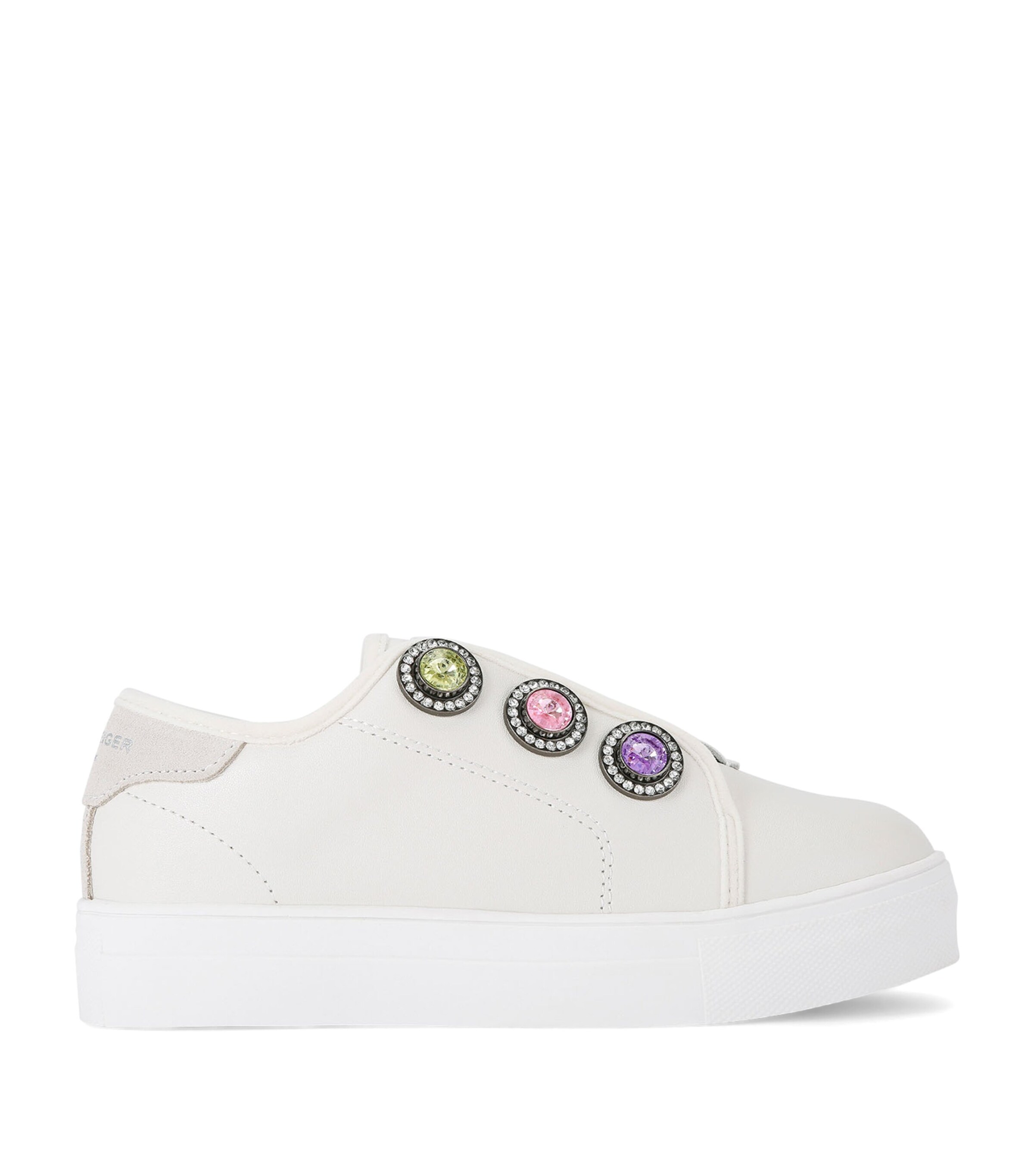 KURT GEIGER LEATHER MINI LANEY OCTAVIA SNEAKERS