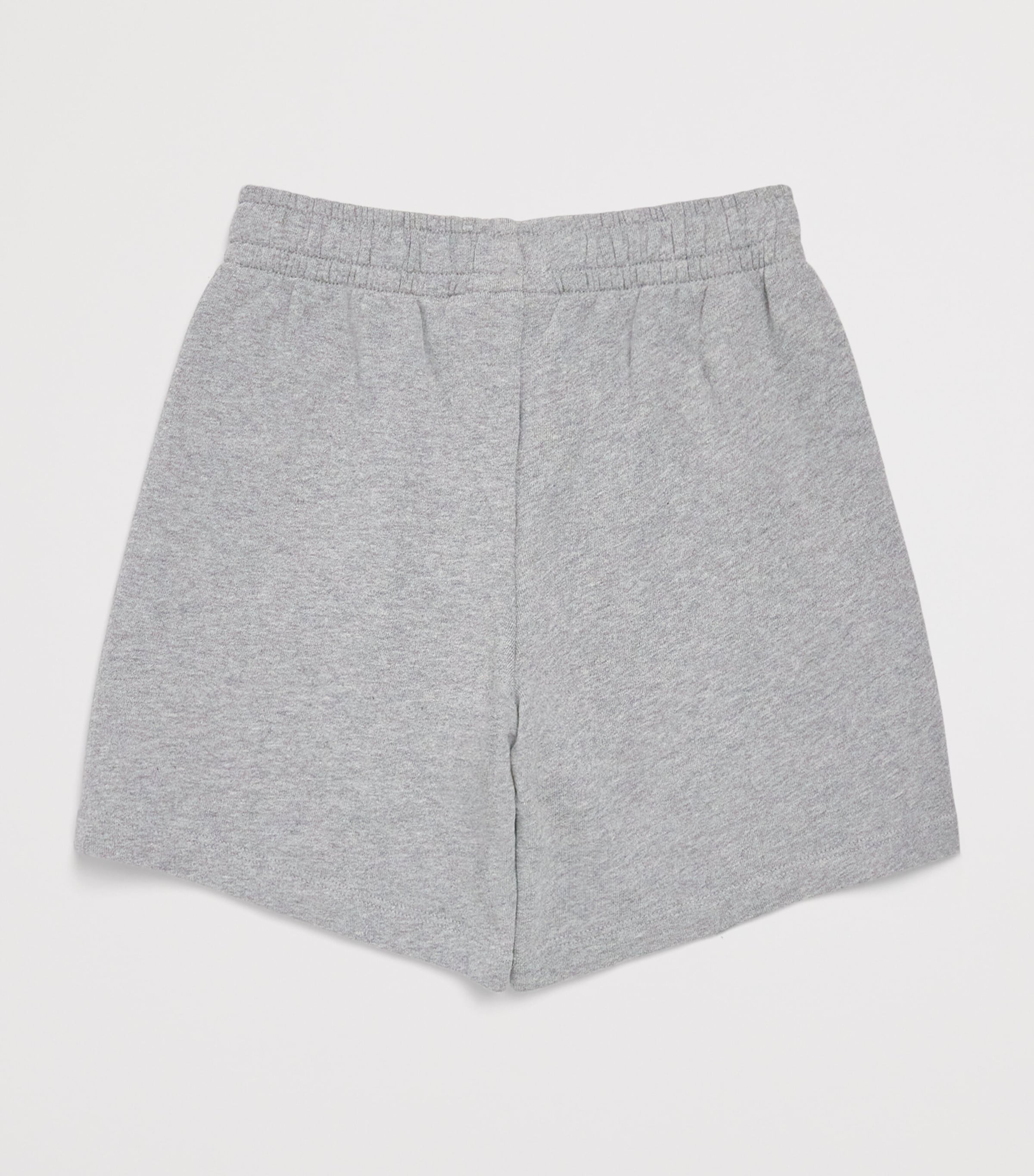 Mini Rodini Organic Cotton Piped Sweatshorts (3-11 Years) Melange Image 2