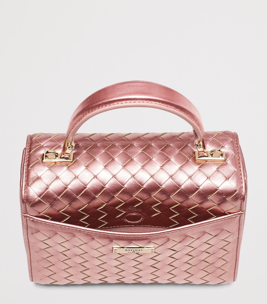 Midi Metallic Leather Mayfair Bag PINKMETALLIC Image 4