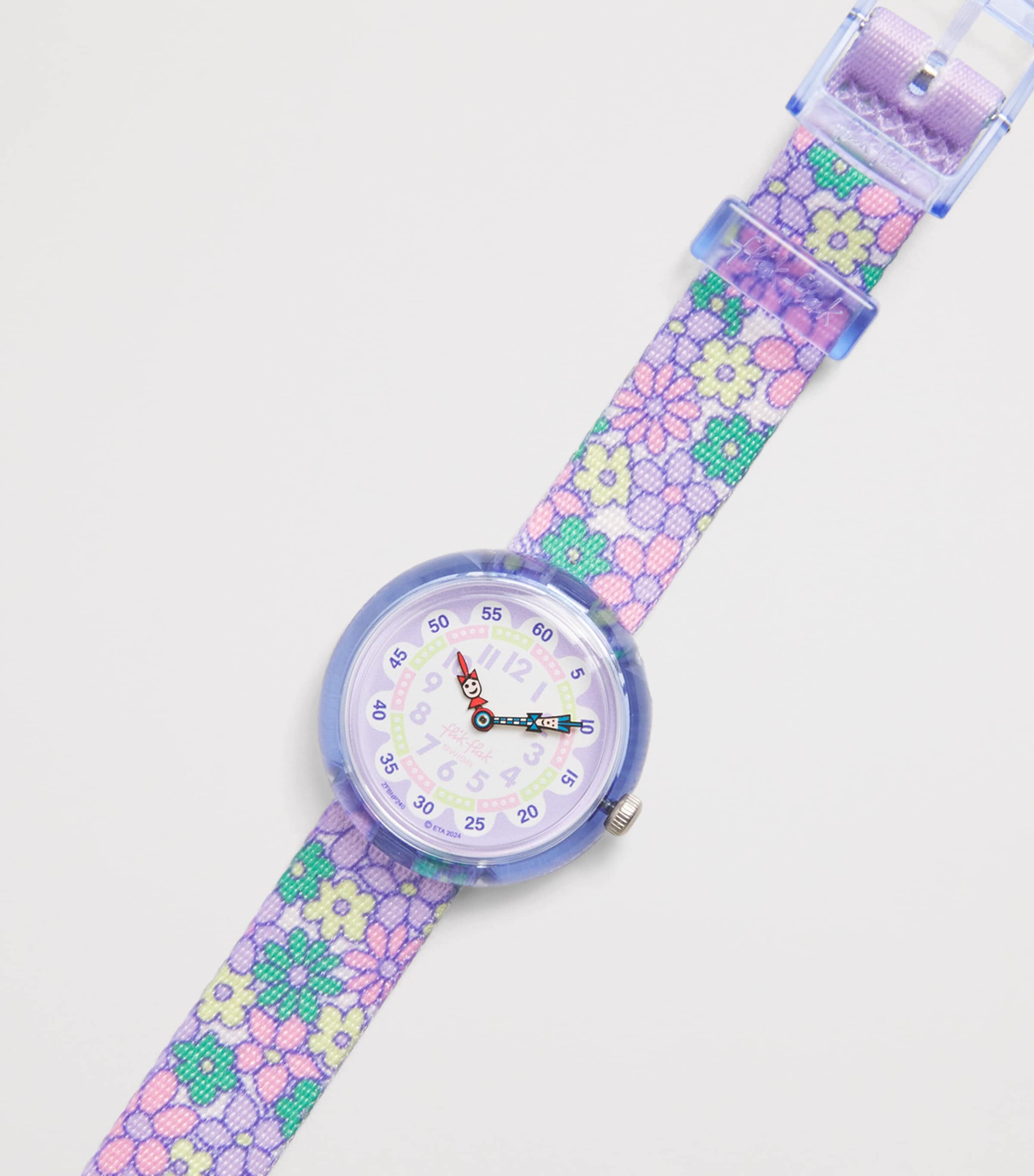 Flik Flak Flower Fields Watch 31.85mm Purple Image 3