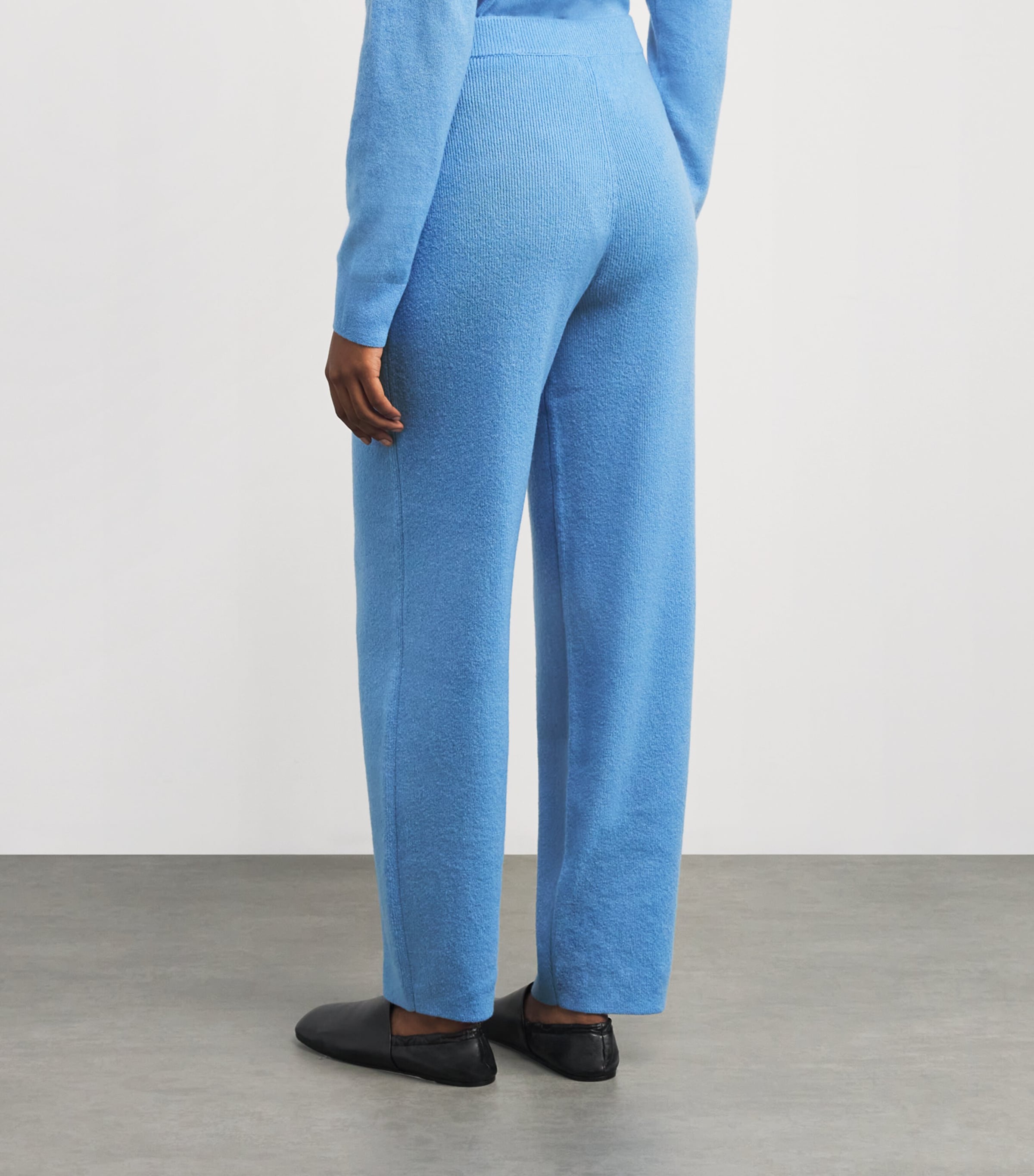 Iris Von Arnim Womens Cashmere-Silk Robertha Trousers Azur Image 4