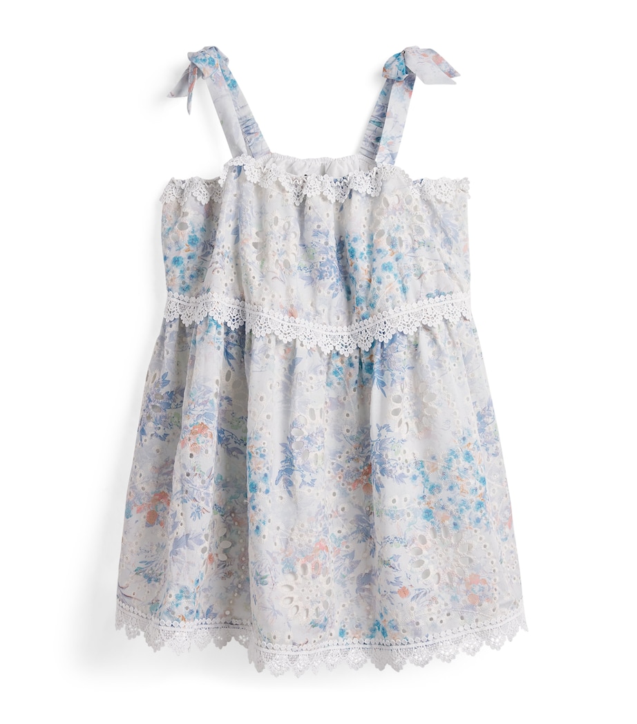 Broderie Anglaise Sylvie Dress (4-14 Years) AUTUMN FLORAL Image 1