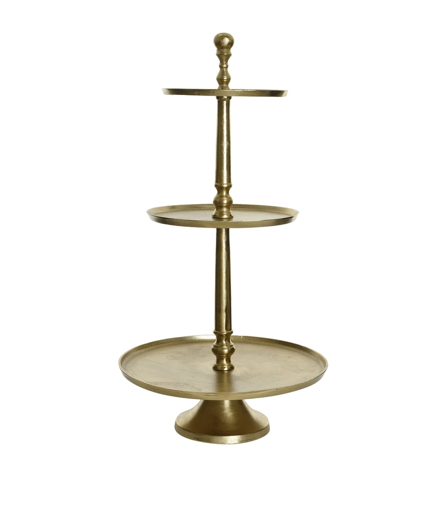 Harrods 3-Tier Cake Stand Gold Image 1