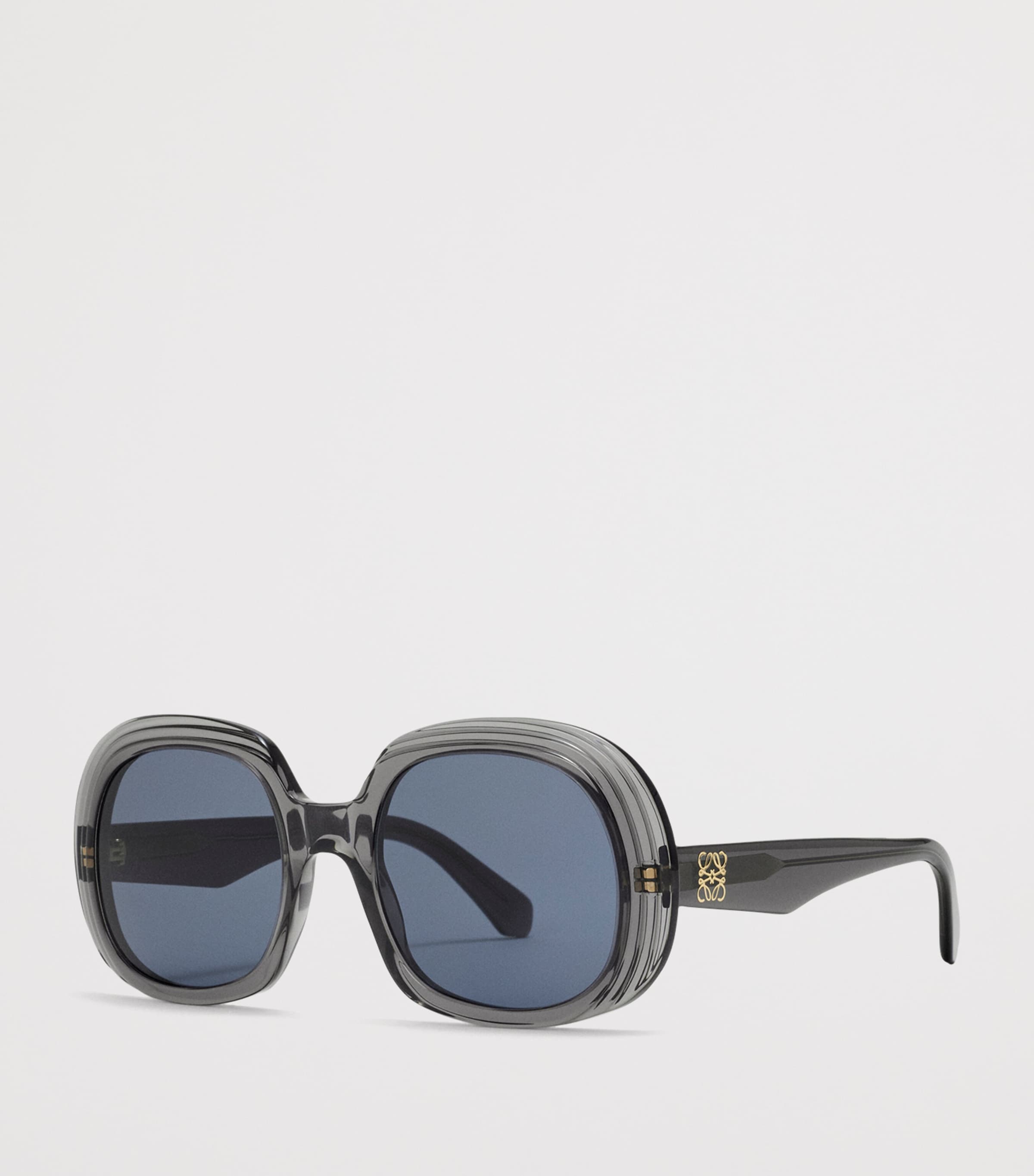 LOEWE Square Steps Sunglasses Transparent Asphalt Image 2