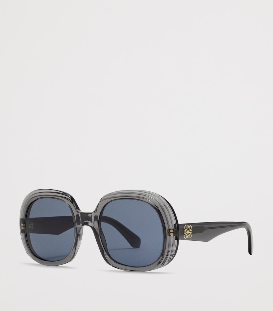 LOEWE Square Steps Sunglasses Transparent Asphalt Image 2