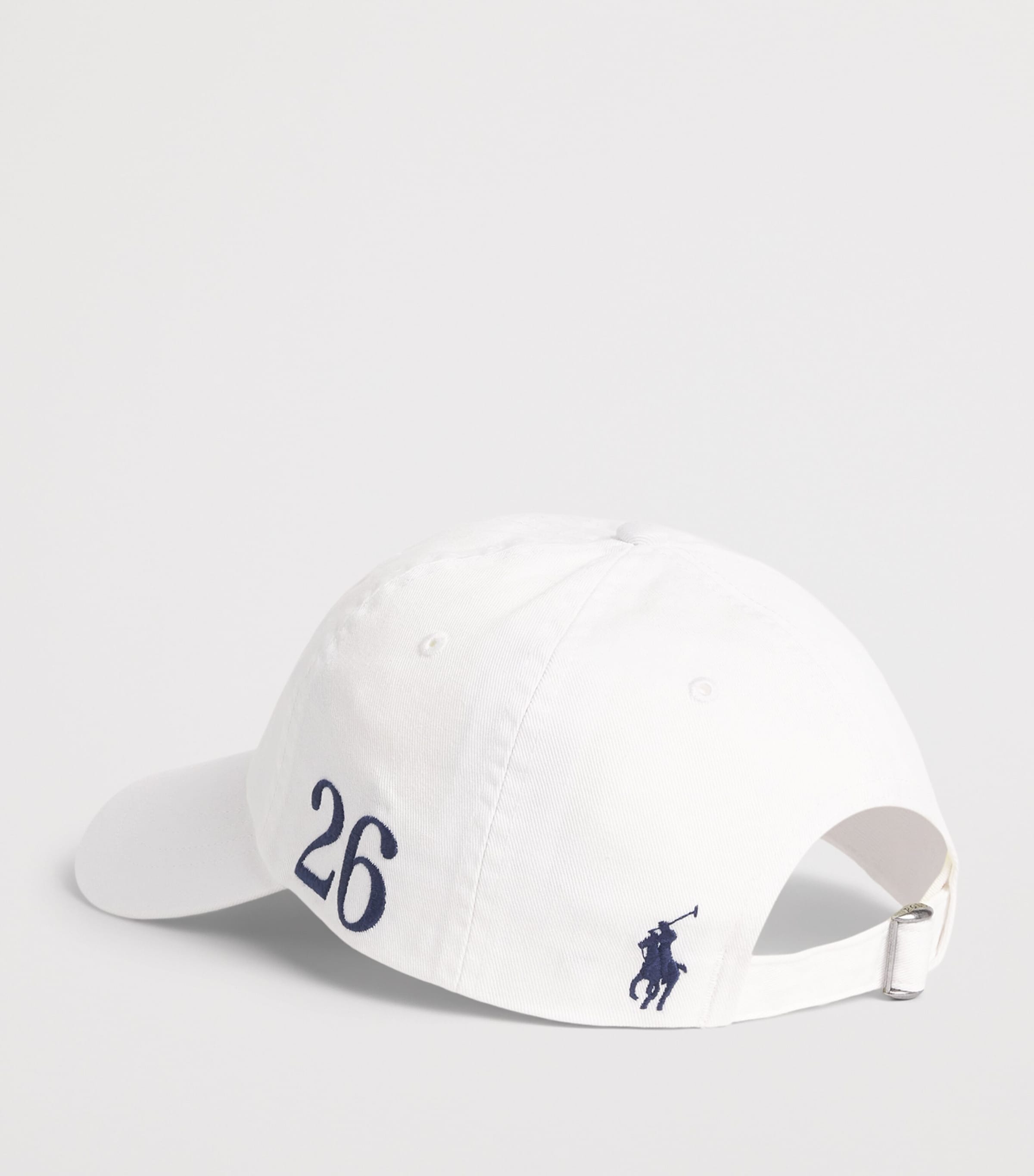 Polo Ralph Lauren Cotton Twill Spain Crest Baseball Cap Ceramic White Image 3