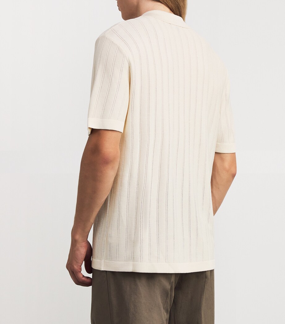 Knitted Stripe Copley Shirt NATURAL Image 4