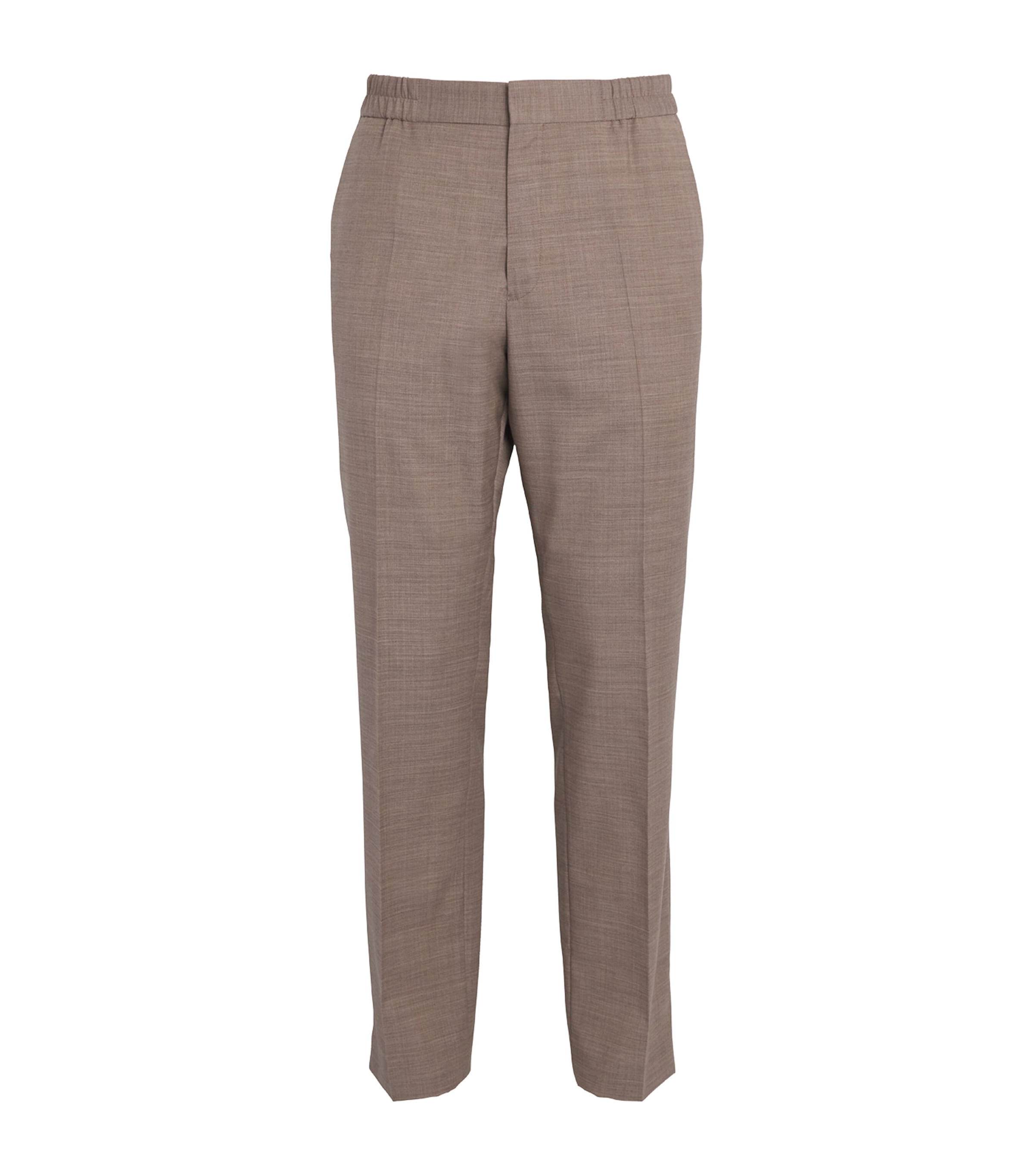 Paul Smith Tropical Wool Trousers In Brown