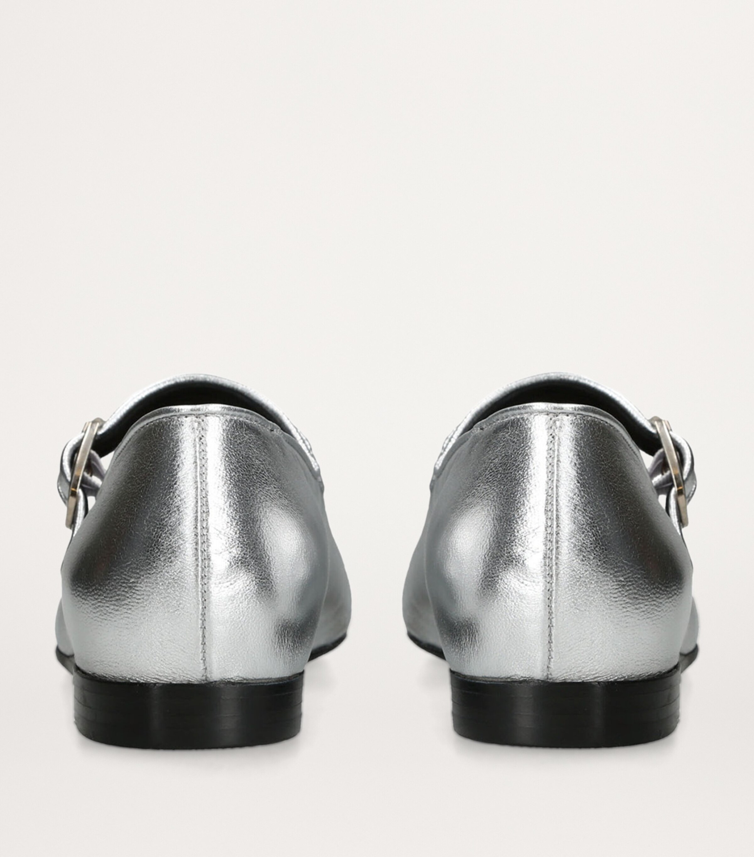 Le Monde Beryl Metallic Leather Mary Janes Silver Image 6