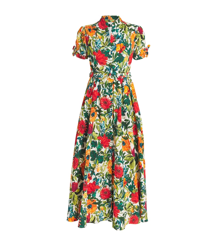 Cotton Ena Maxi Shirt Dress 2332-MANDEVIL FOLIAG Image 1
