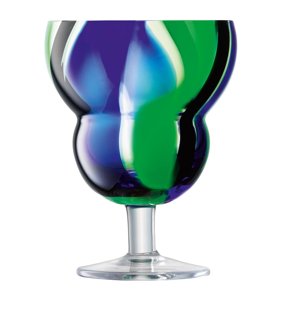 Set of 2 Folk Wine Glasses (230ml) MULTI Image 1