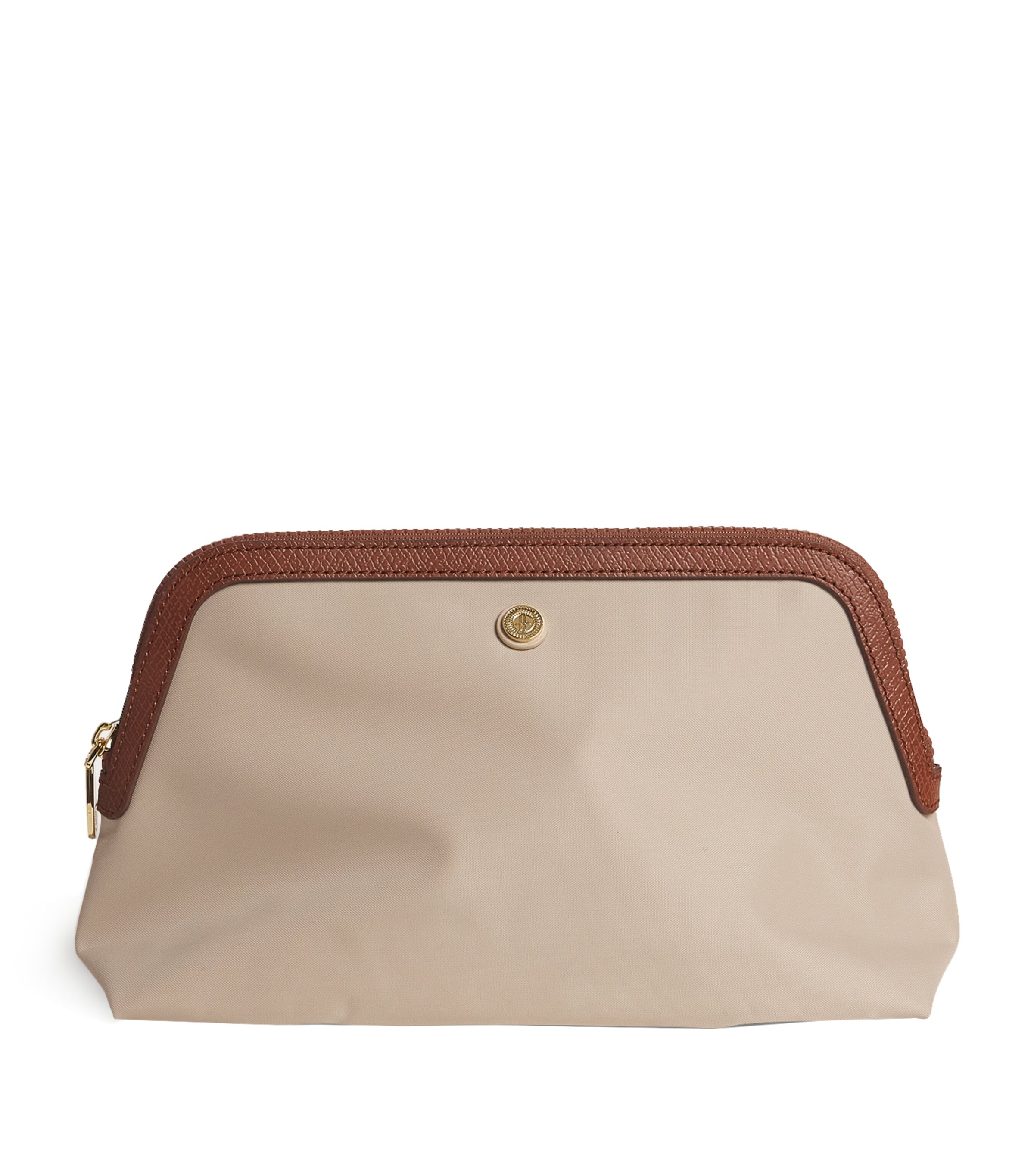 Harrods Large Nylon Wash Bag In Neutral