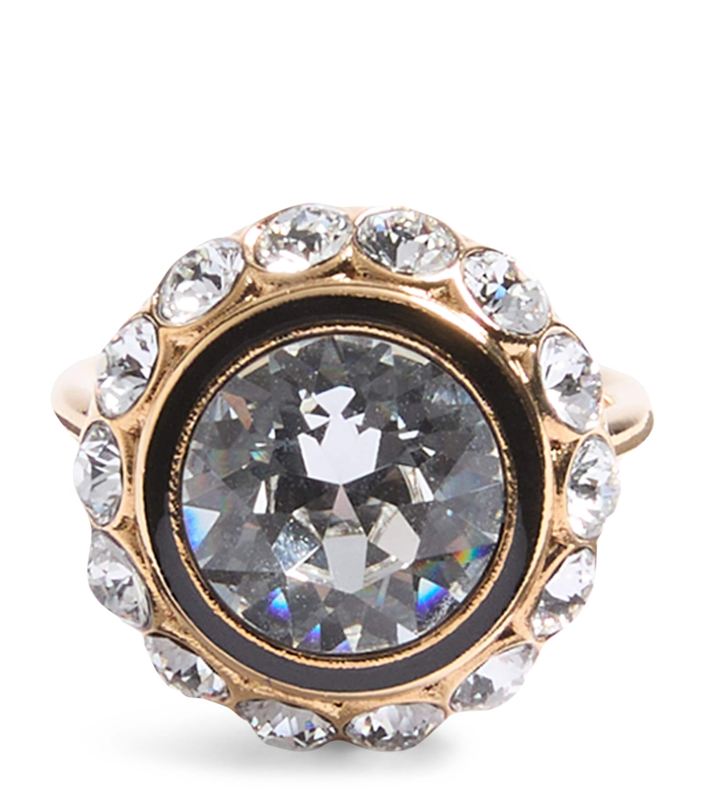 Valentino Garavani VLogo Signature Crystal Ring | Fashion Jewellery | Rings | Designers | Valentino Garavani | Men Clothing | Knitwear | Cardigans | Women Clothing | Skirts | Mini Skirts | Women Shoes | Boots | Biker Boots