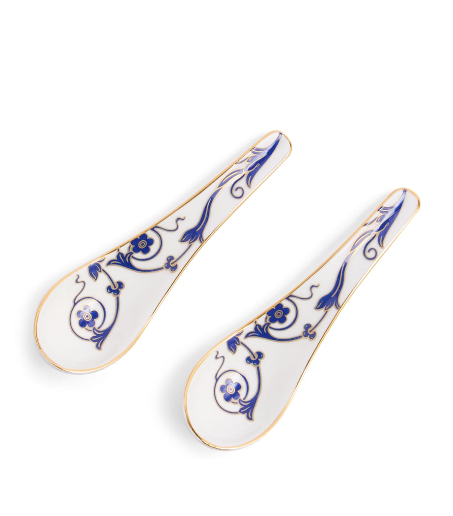 Set of 2 Soup Spoons BLUE Image 3