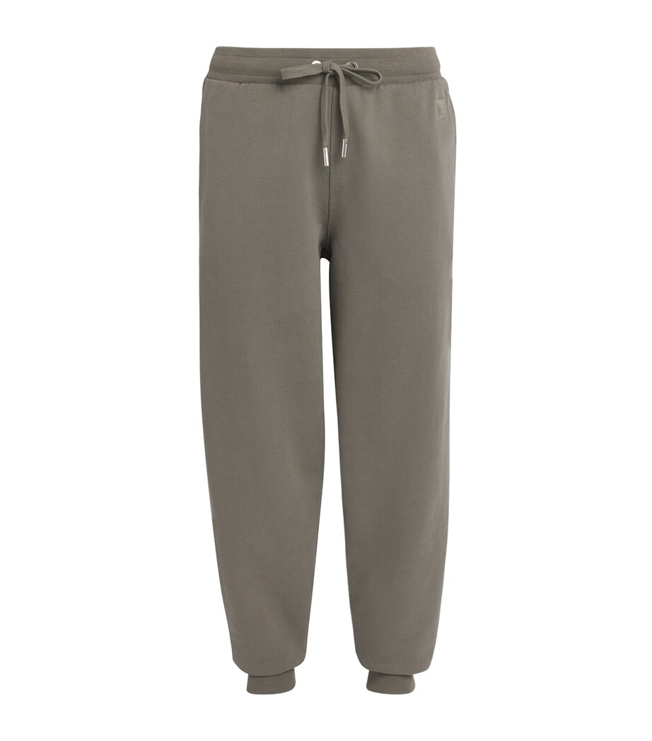 AMI Paris Mens Cotton Ami de Coeur Sweatpants Gris Image 1