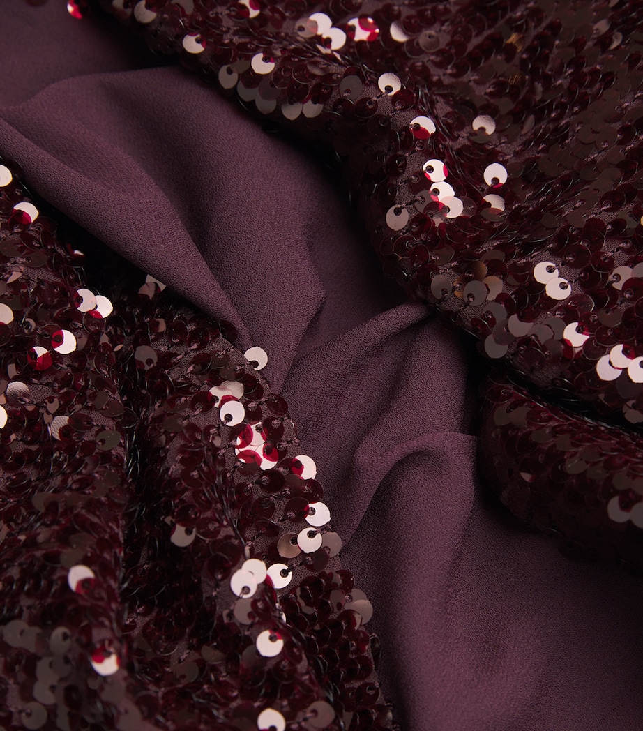 Sequinned Maxi Skirt 946 MULBERRY Image 5