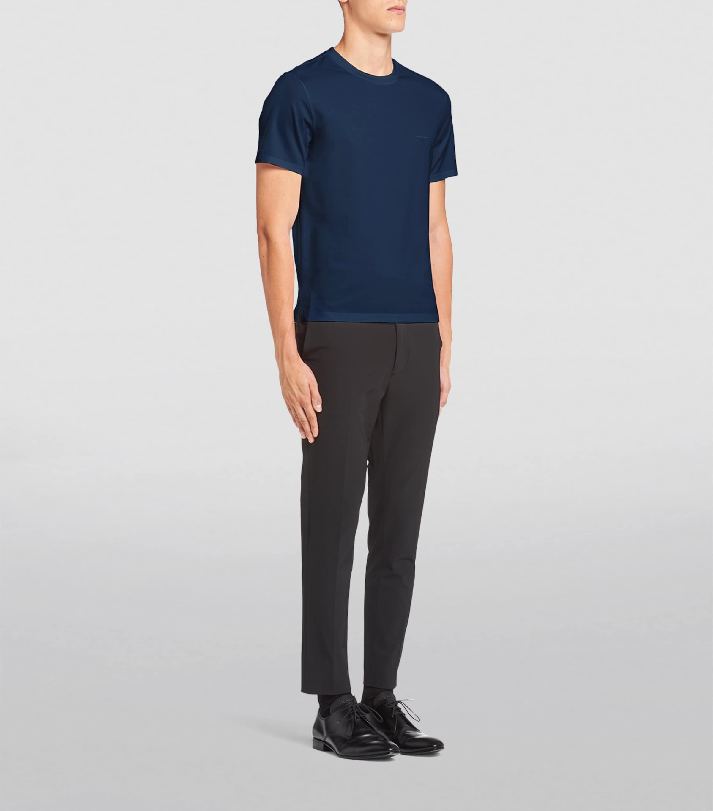Prada Mens Logo T-Shirt Image 2