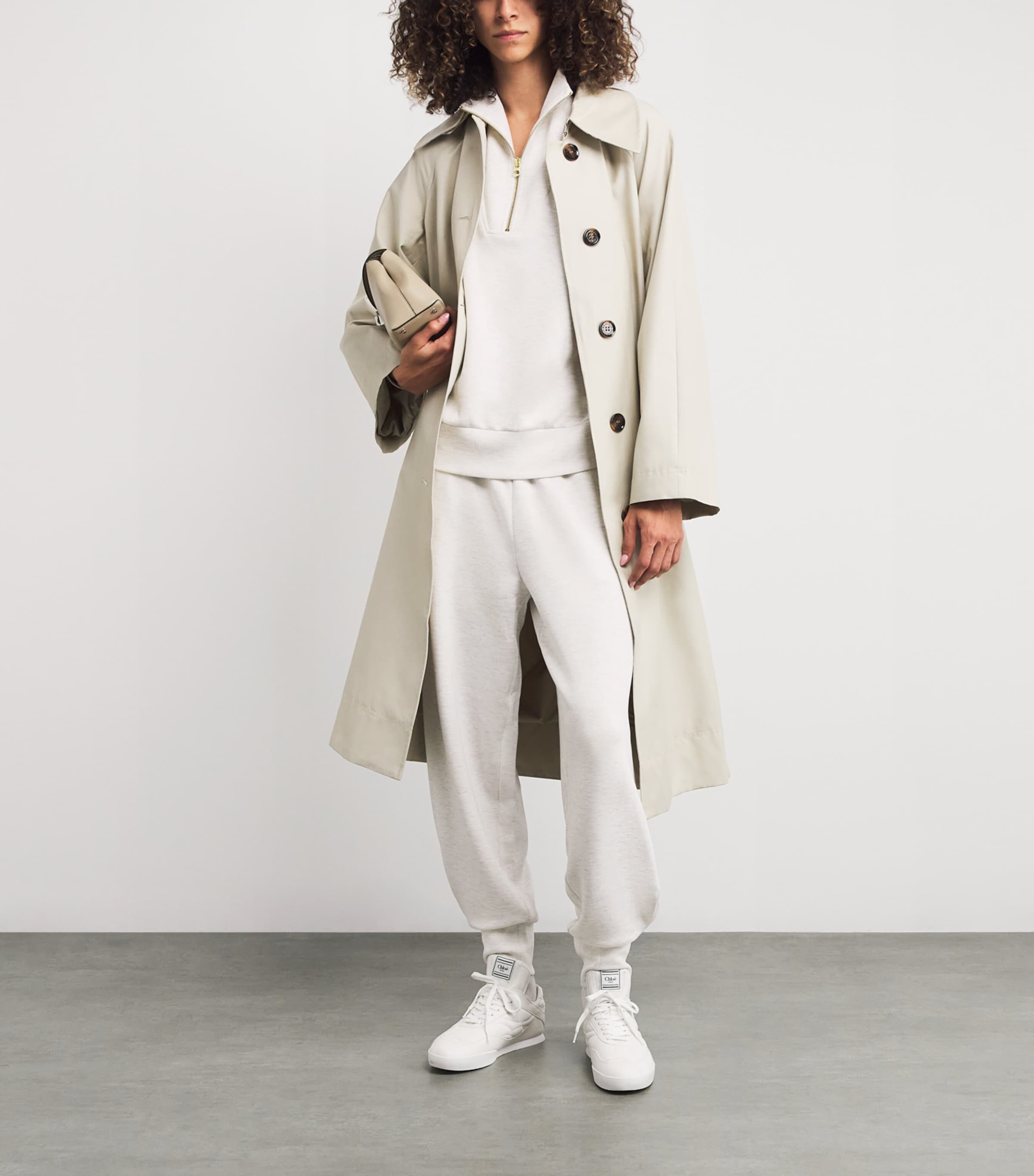 DoubleSoft Hawley Half-Zip Sweatshirt IVORY MARL Image 2