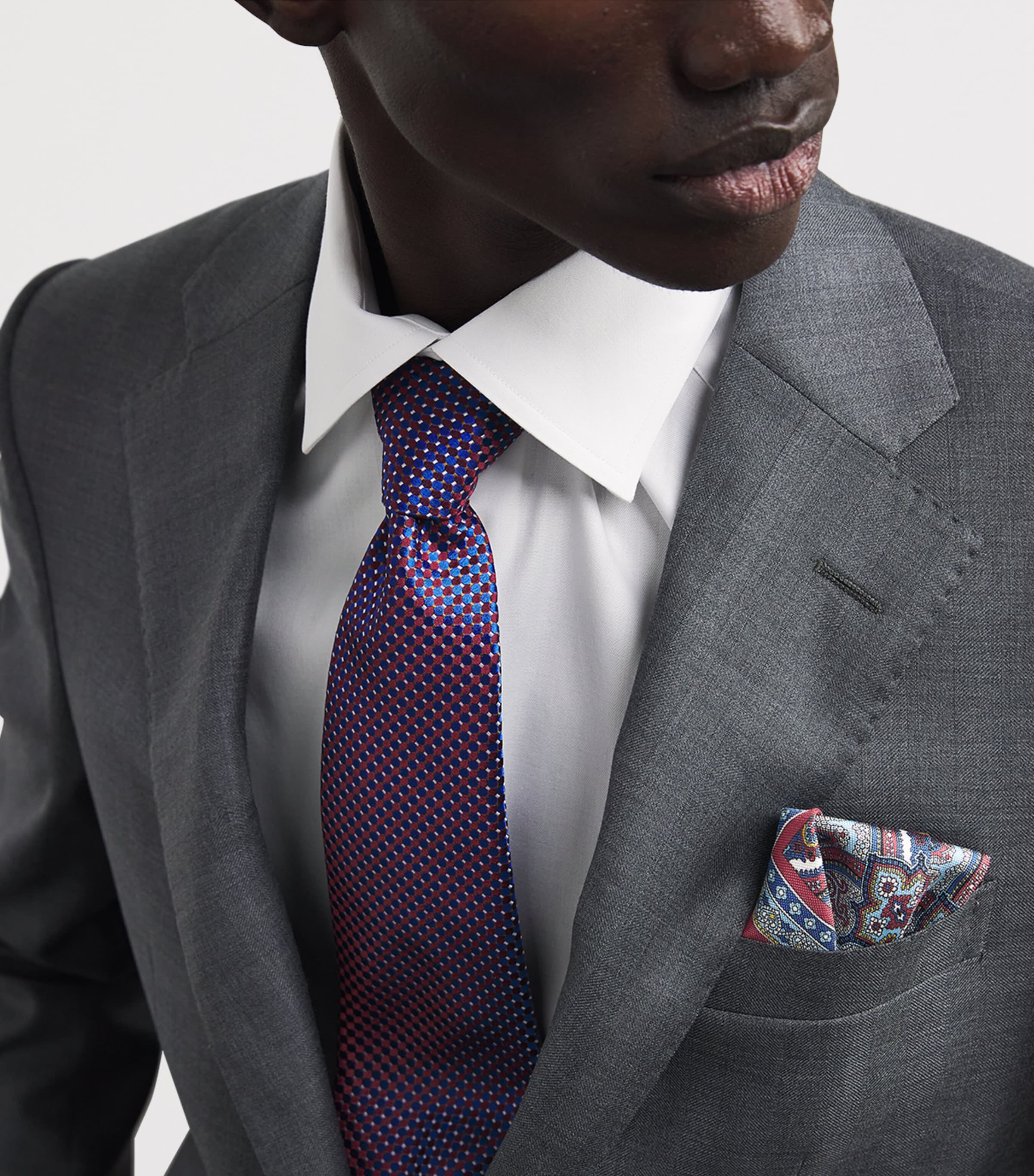 Silk Paisley Pocket Square 57 Image 2