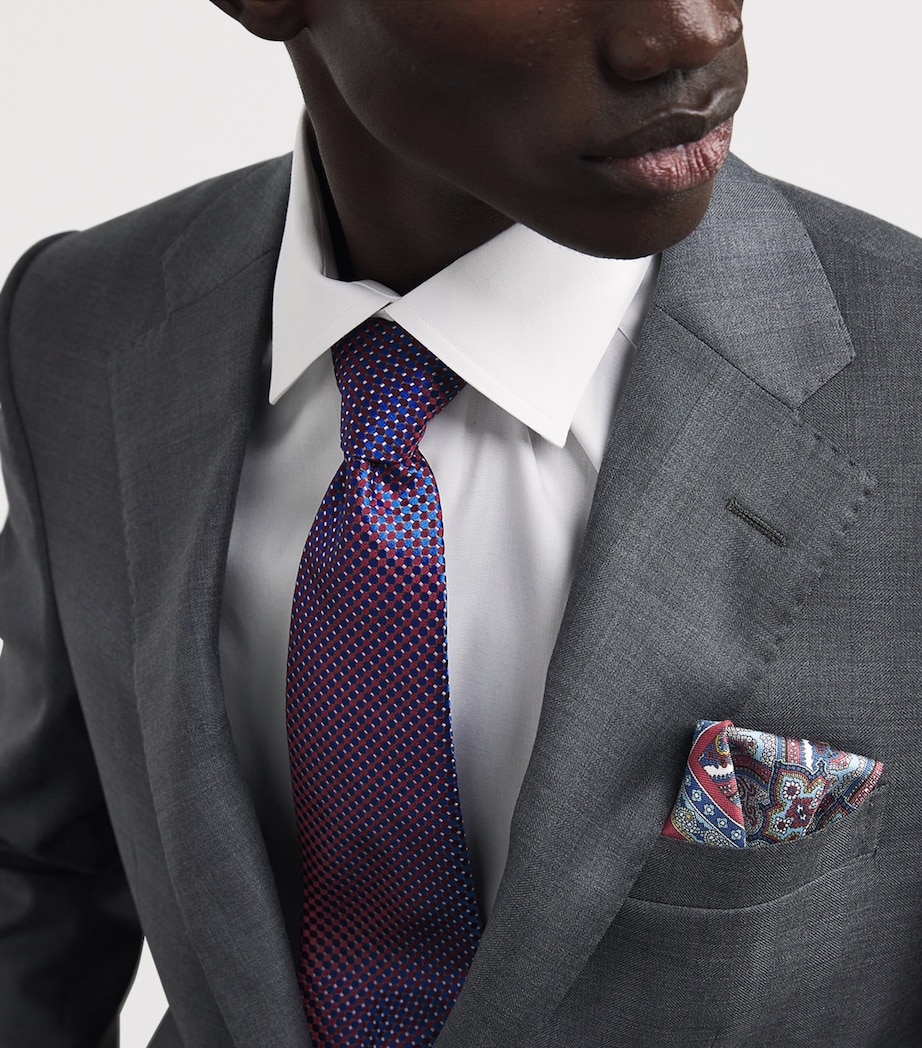 Silk Paisley Pocket Square 57 Image 2