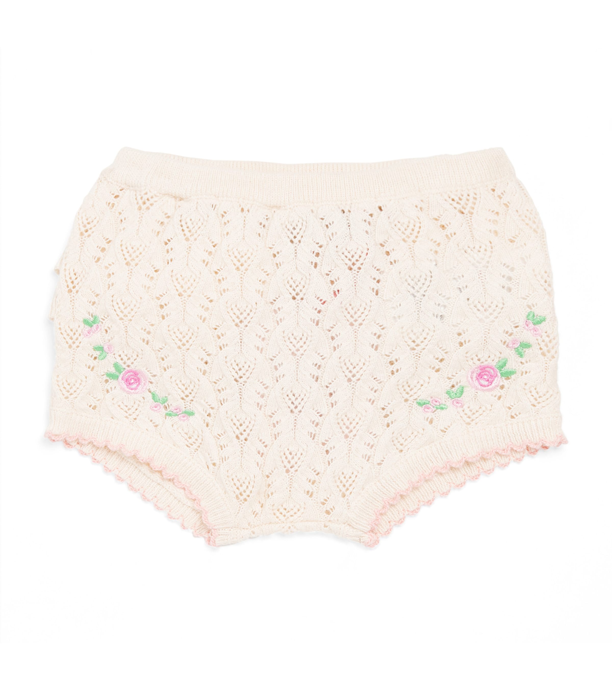 Konges Slojd Kids' Cotton Knitted Rosier Shorts