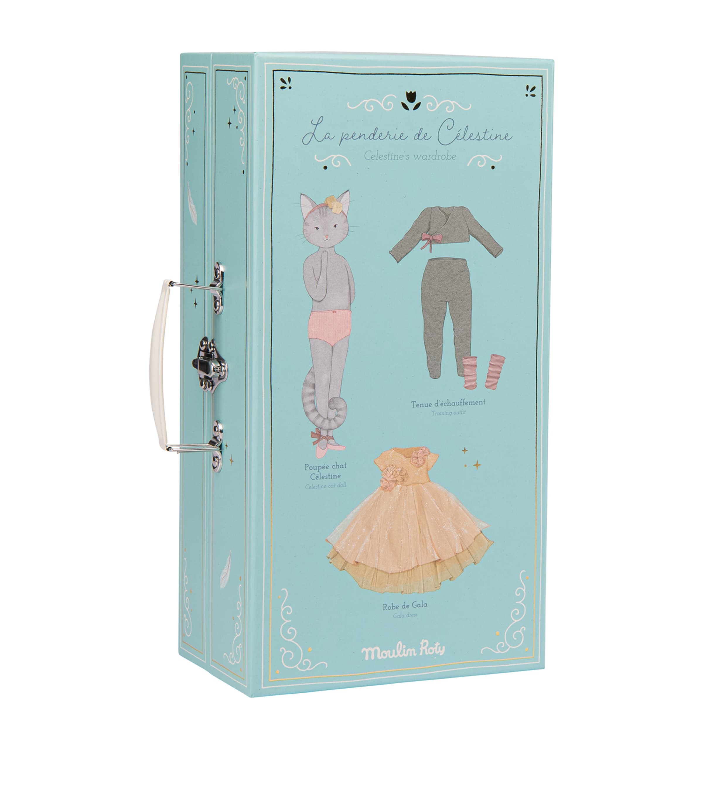 Moulin Roty Celestine Suitcase Wardrobe (18cm) | Toys | Dolls & Dolls Houses Moulin Roty Celestine Suitcase Wardrobe (18cm) | Toys | Dolls & Dolls Houses