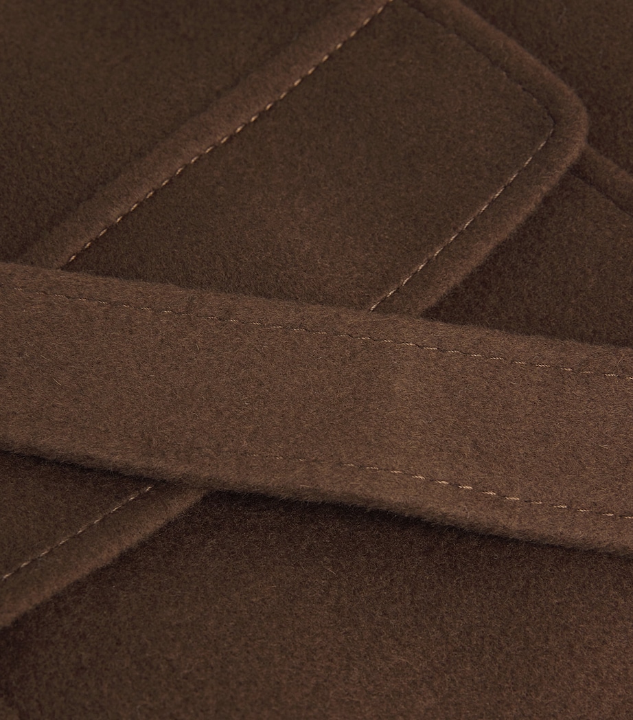 Wool-Cashmere Wrap Coat BROWN Image 5