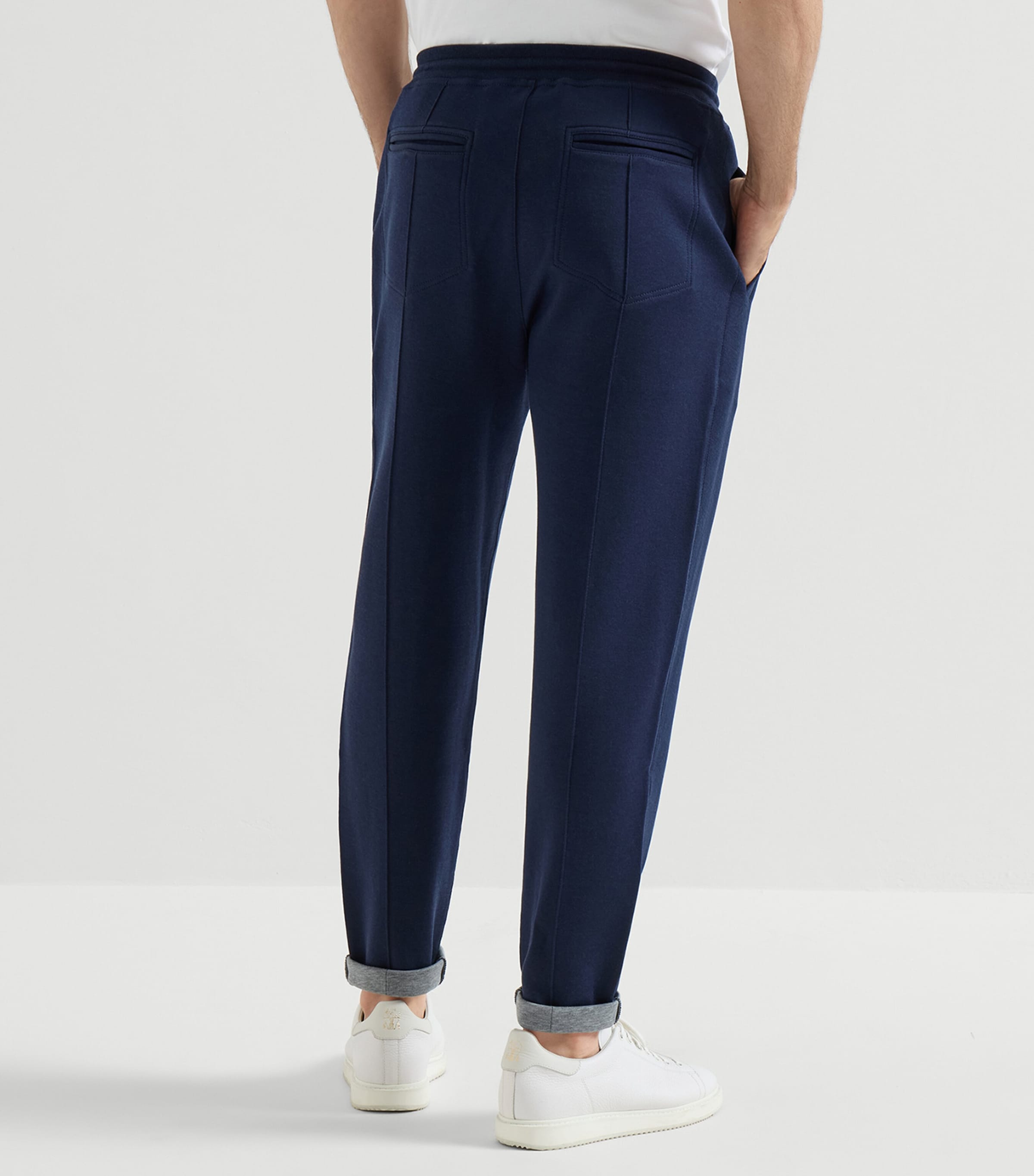 Brunello Cucinelli Mens Cotton-Blend French Terry Sweatpants Image 5